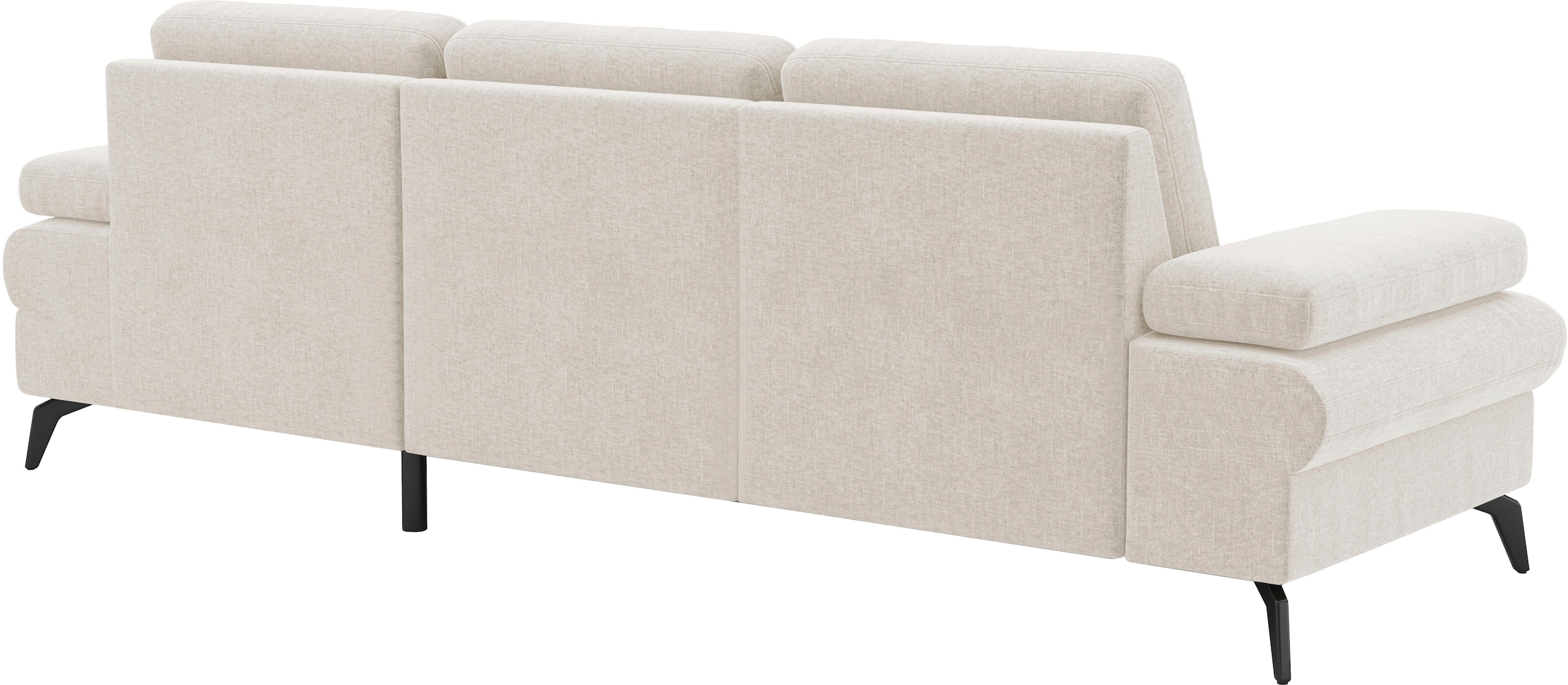 sit&more Ecksofa »Morris Jubi L-Form«, inkl. Armteilfunktion und 1 Zierkissen, wahlweise mit Bettfunktion