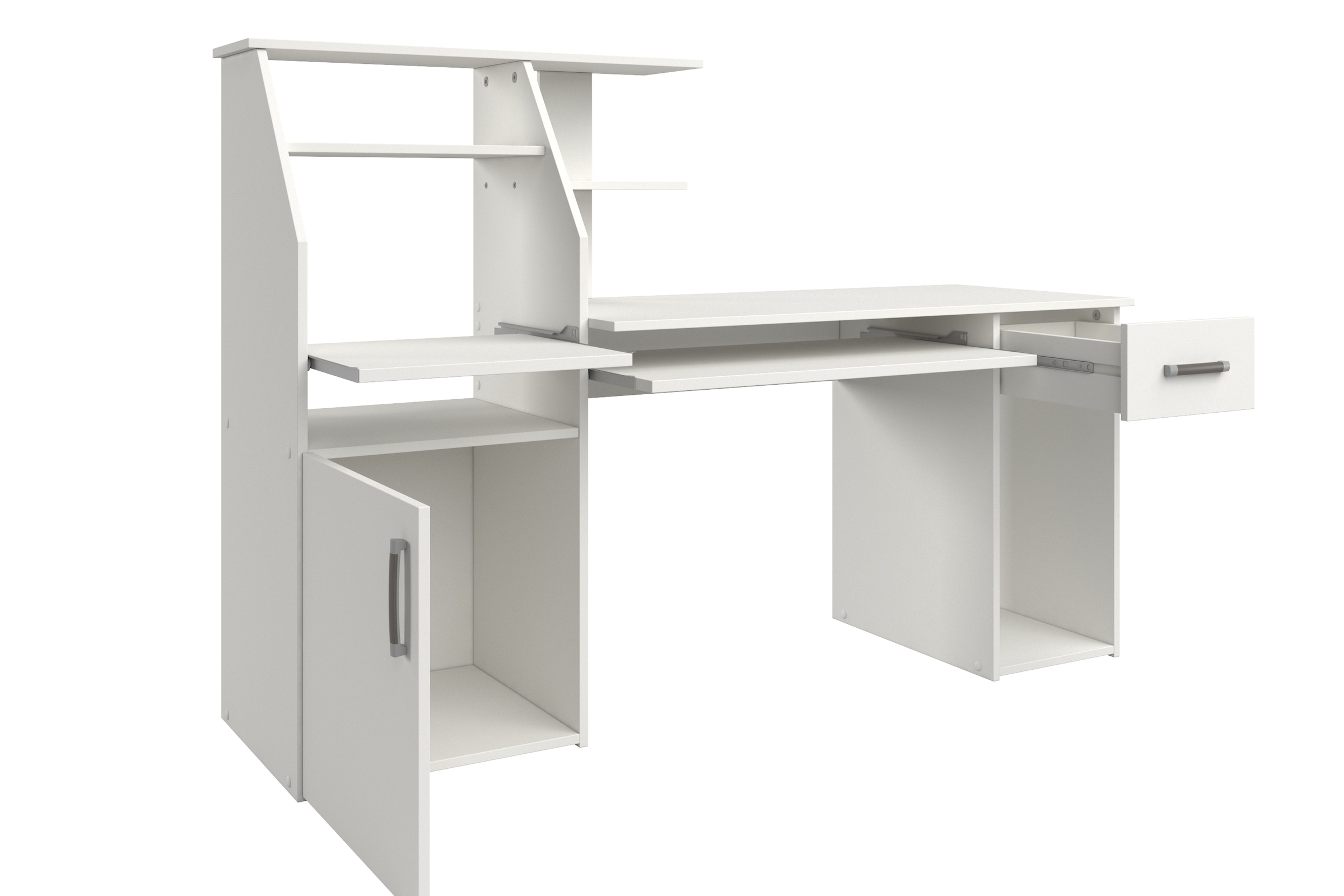 VOGL Möbelfabrik Schreibtisch »Don«, mit Tastatur- & Druckerauszug, Breite 137,5 cm, Made in Germany