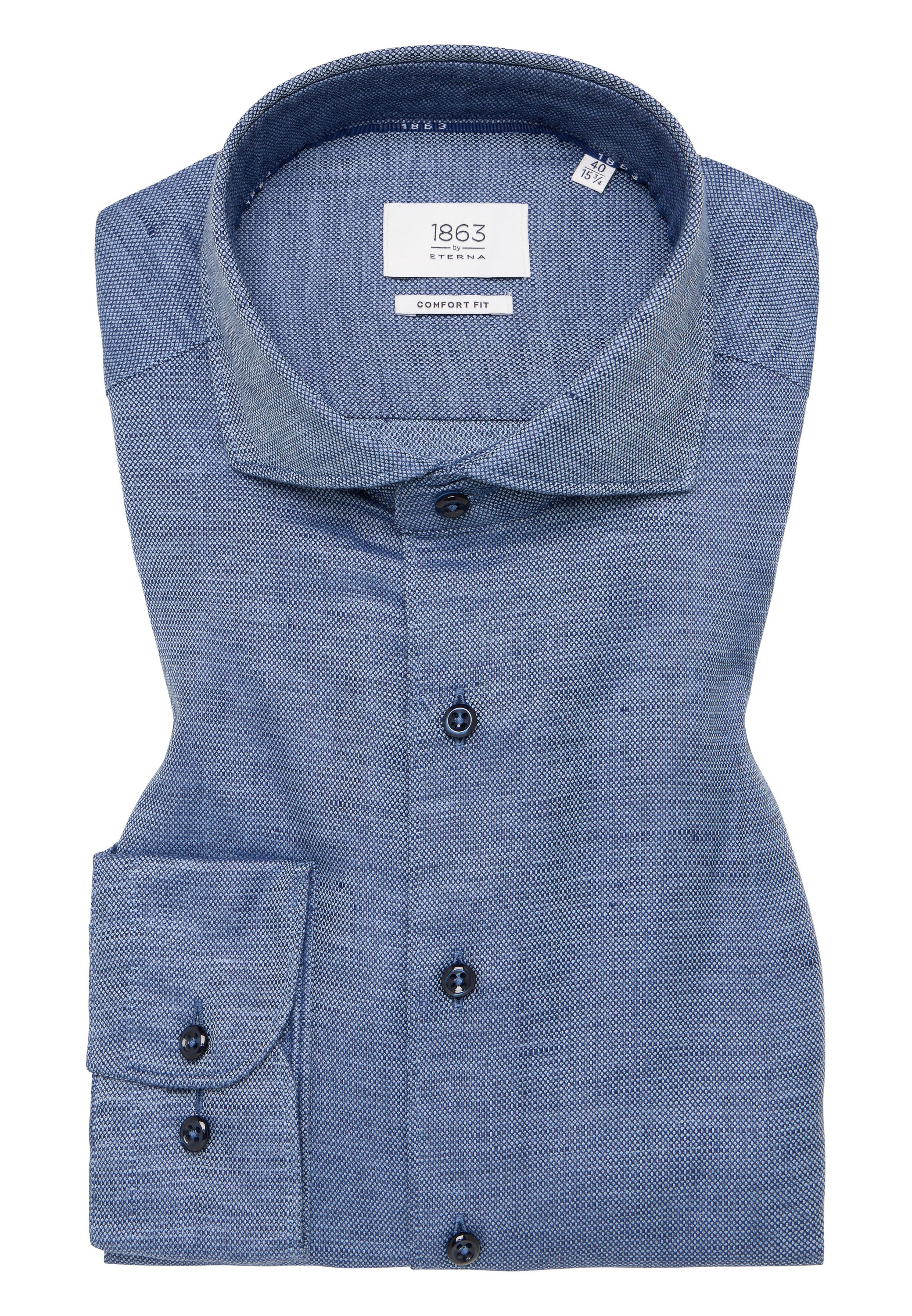 Eterna Langarmhemd »COMFORT FIT« EASY IRON (bügelleicht)