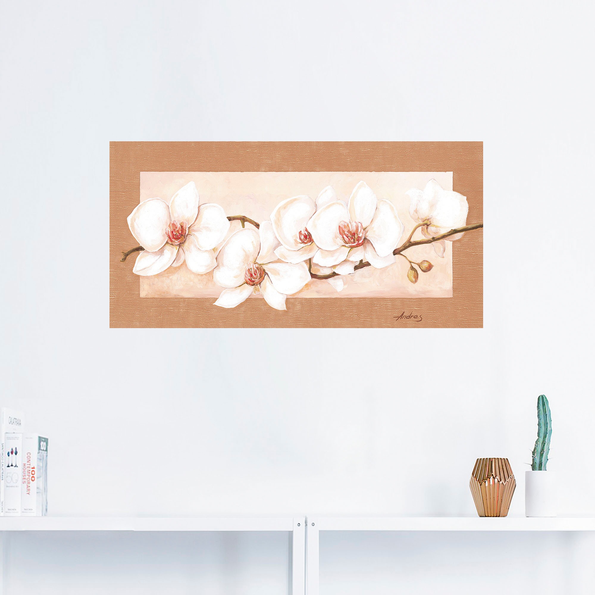Wandbild Größen »Orchideenzweig«, Online in Blumenbilder, oder (1 versch. Wandaufkleber St.), im Poster als Alubild, Leinwandbild, Shop OTTO Artland