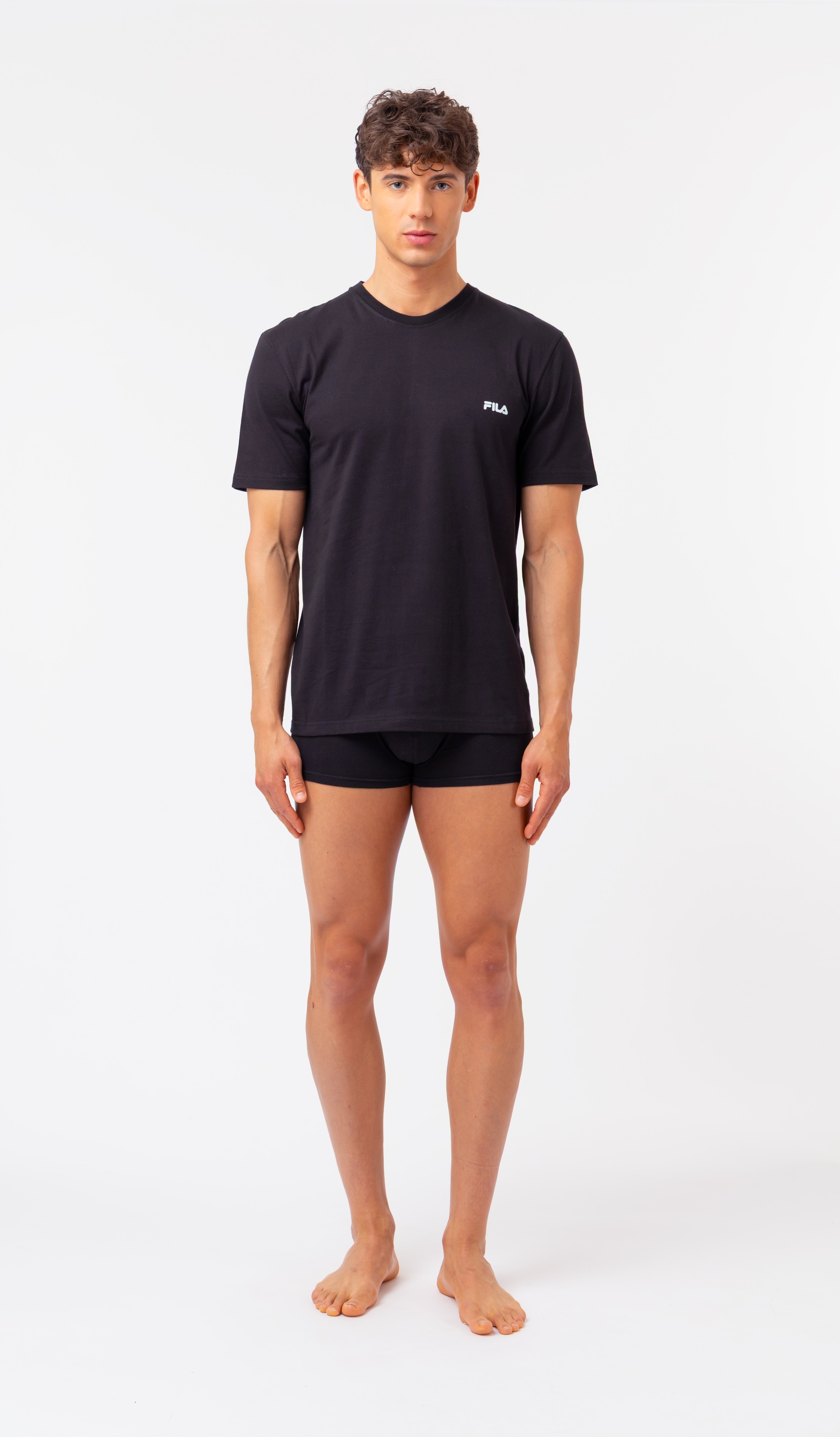 Fila Unterziehshirt 2er Pack,  mit Rundhalsausschnitt und kurzen Ärmeln