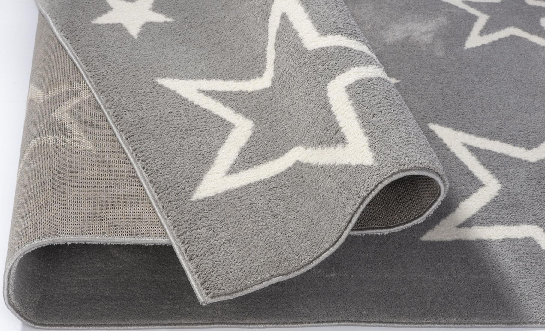 OCI DIE TEPPICHMARKE Teppich »Kiddy Star«, rechteckig, 11 mm Höhe, Sterne, Kurzflor