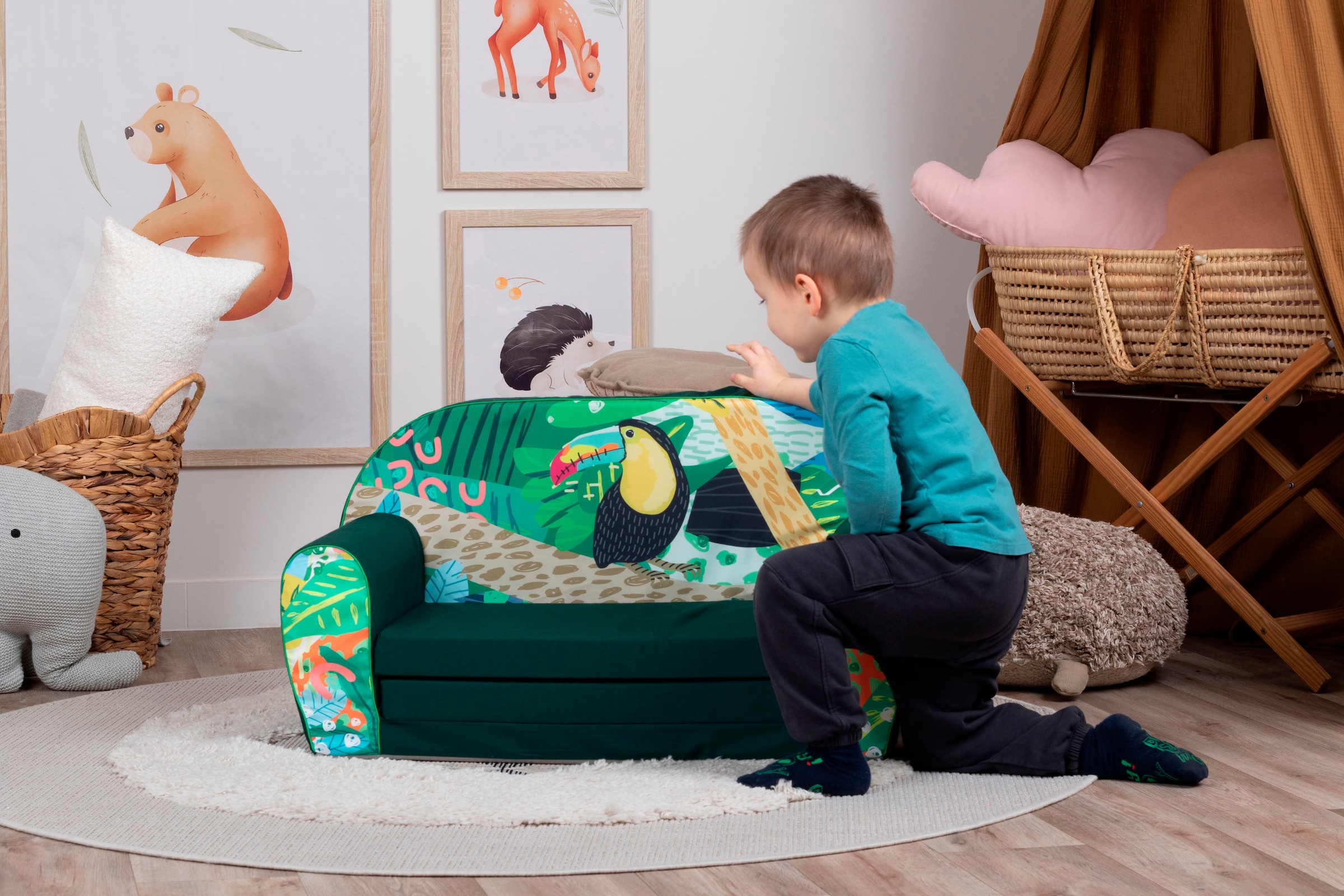 Knorrtoys® Sofa »Jungle animal« für Kinder; Made in Europe
