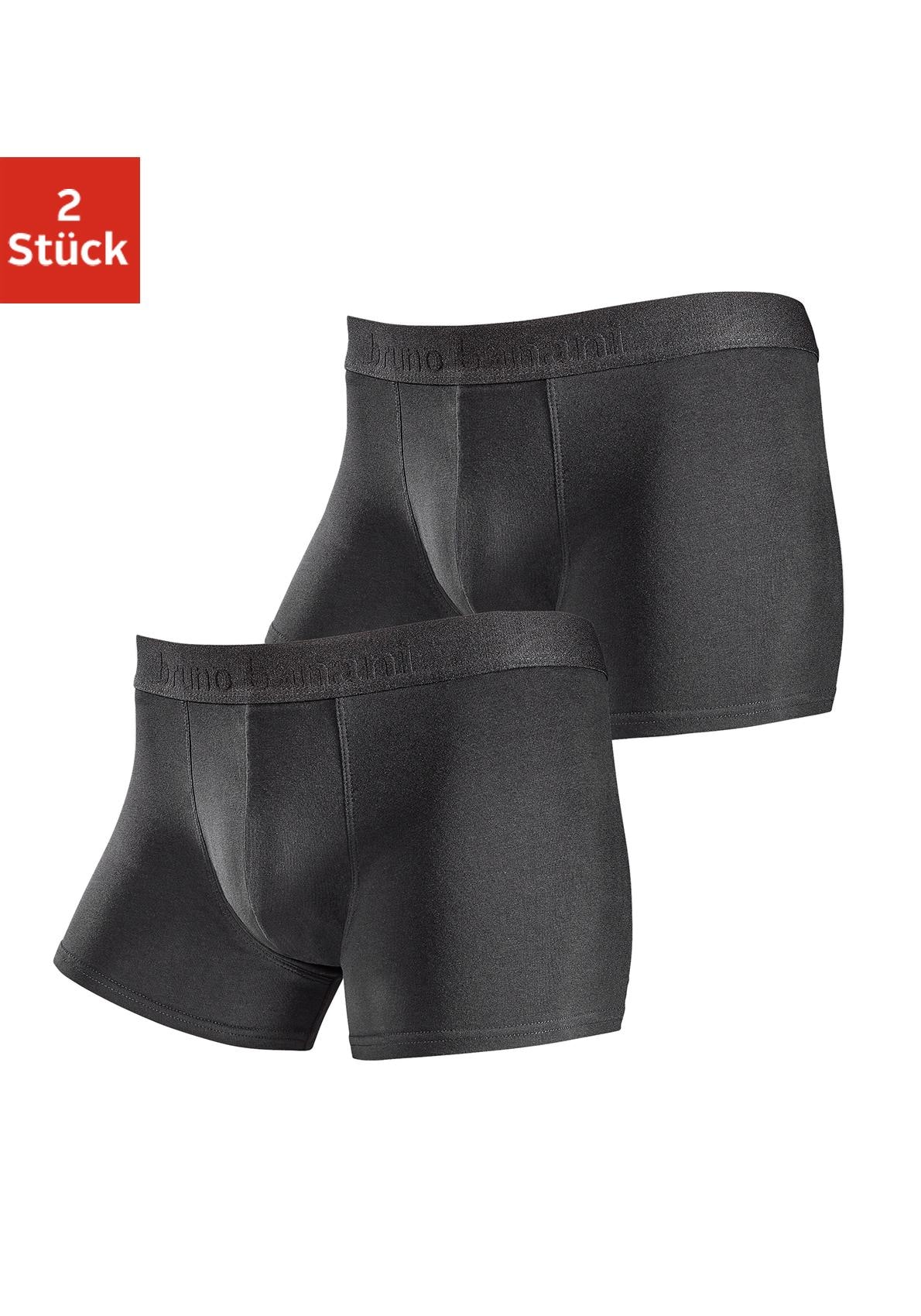 Bruno Banani Boxer, (2er Pack), mit kontrastreichem Logobund