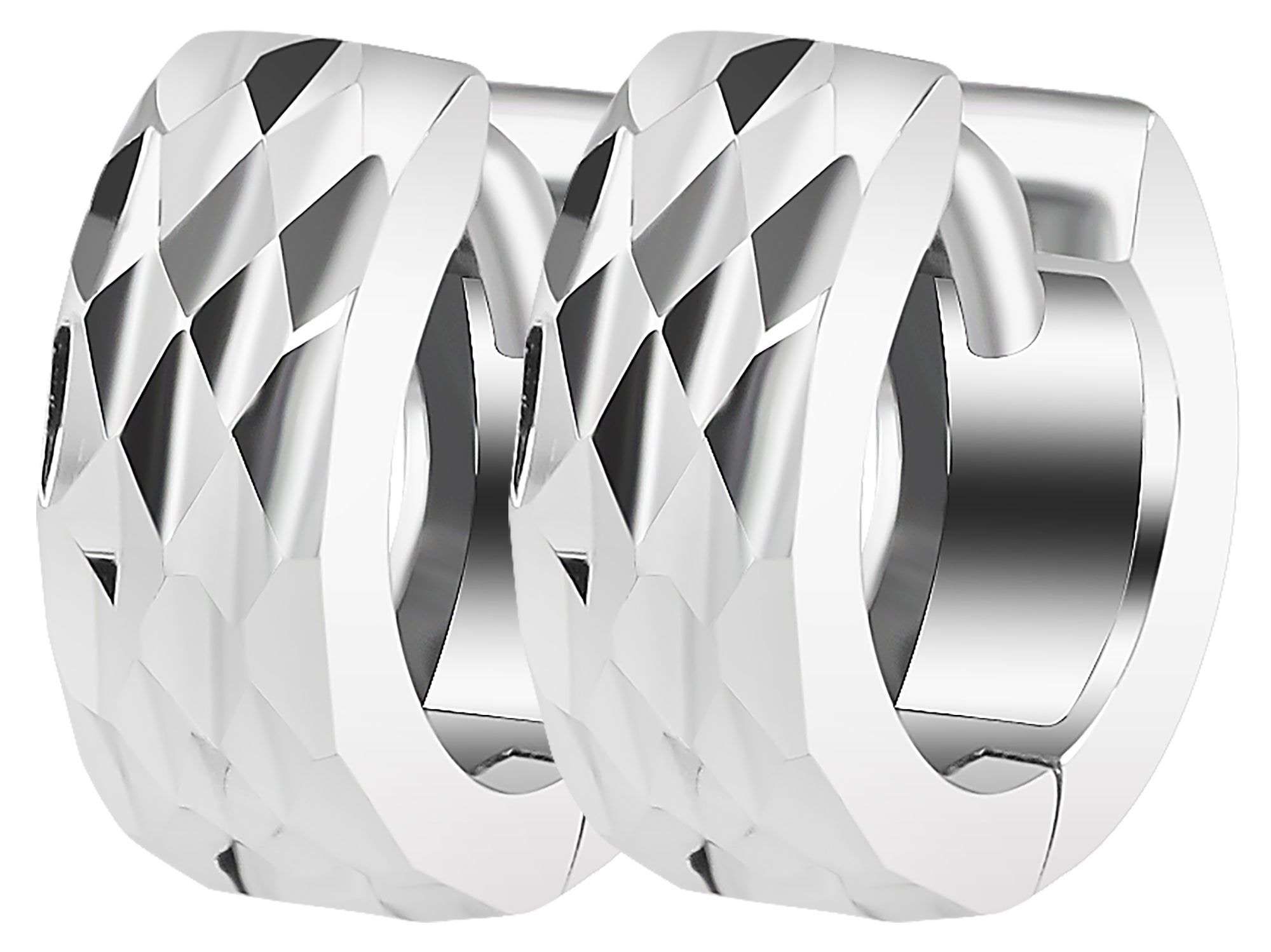 Adelia´s Paar Creolen »Damen Ohrringe ¿ Klappcreole aus 925 Silber«