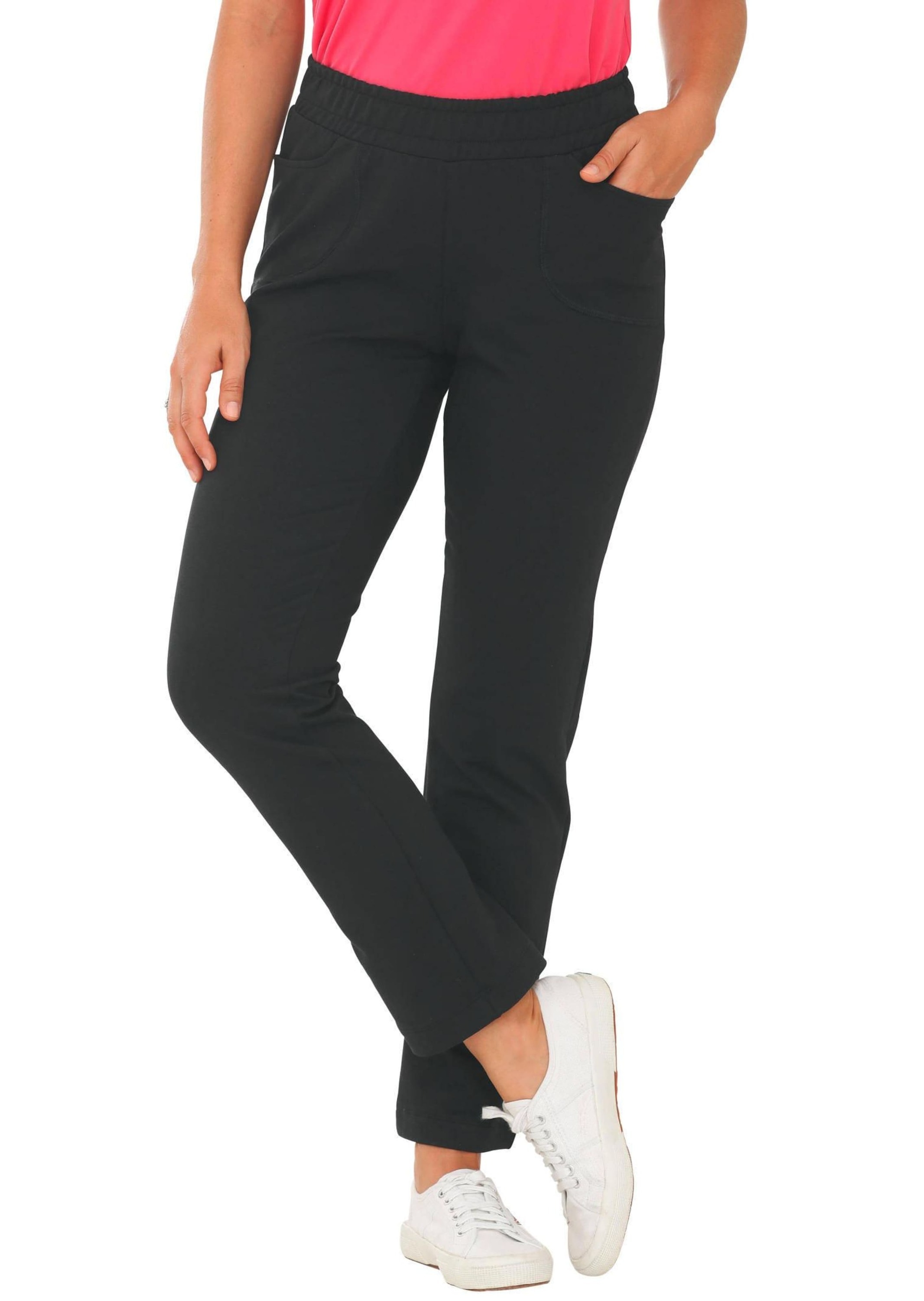 GOLDNER Stoffhose »Bequeme Freizeithose mit Schlupfbund und Taschen«