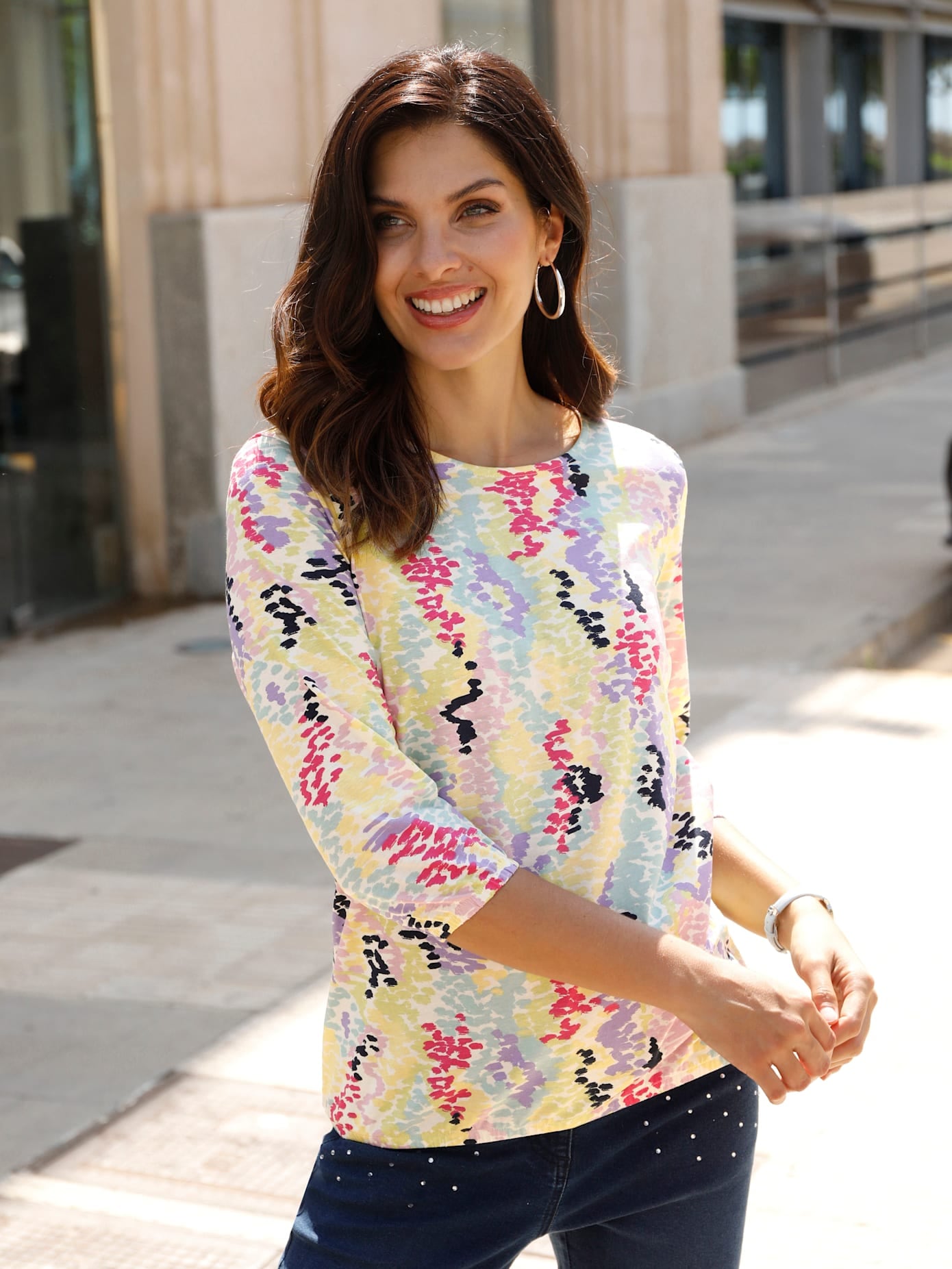 Classic Basics Print-Shirt »3/4-Arm-Shirt« 1 tlg.