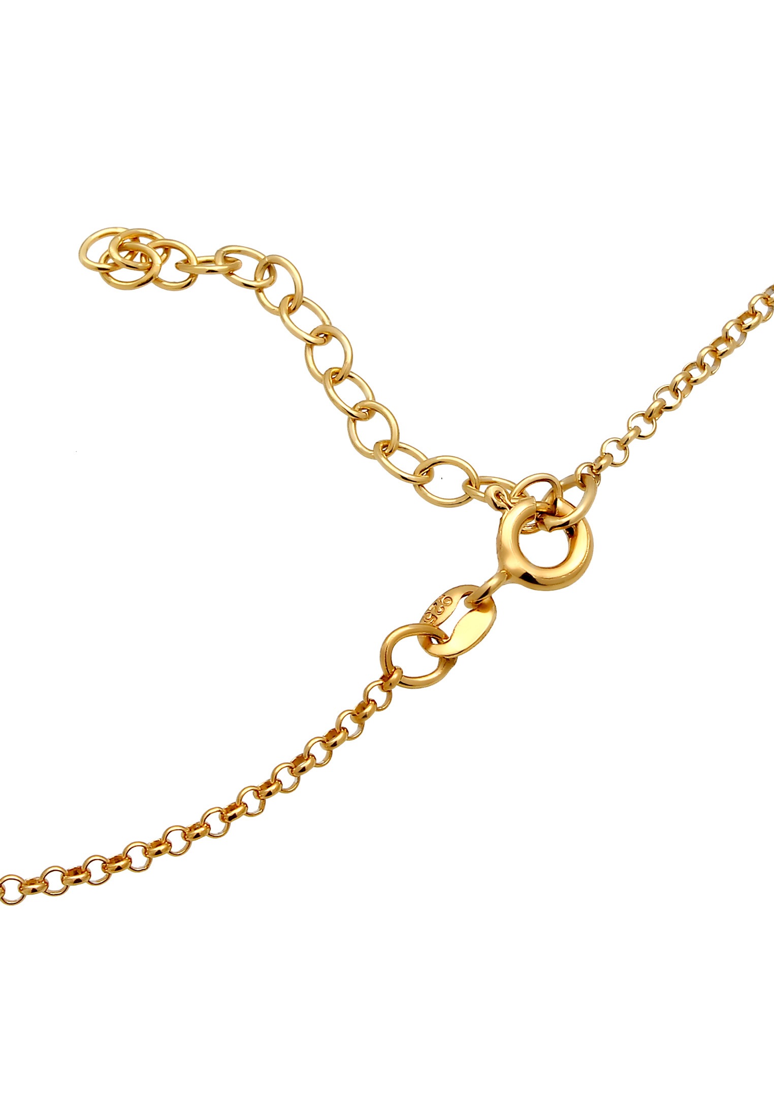 Elli Choker »Halskette Choker mit Kristalle Silber vergoldet«