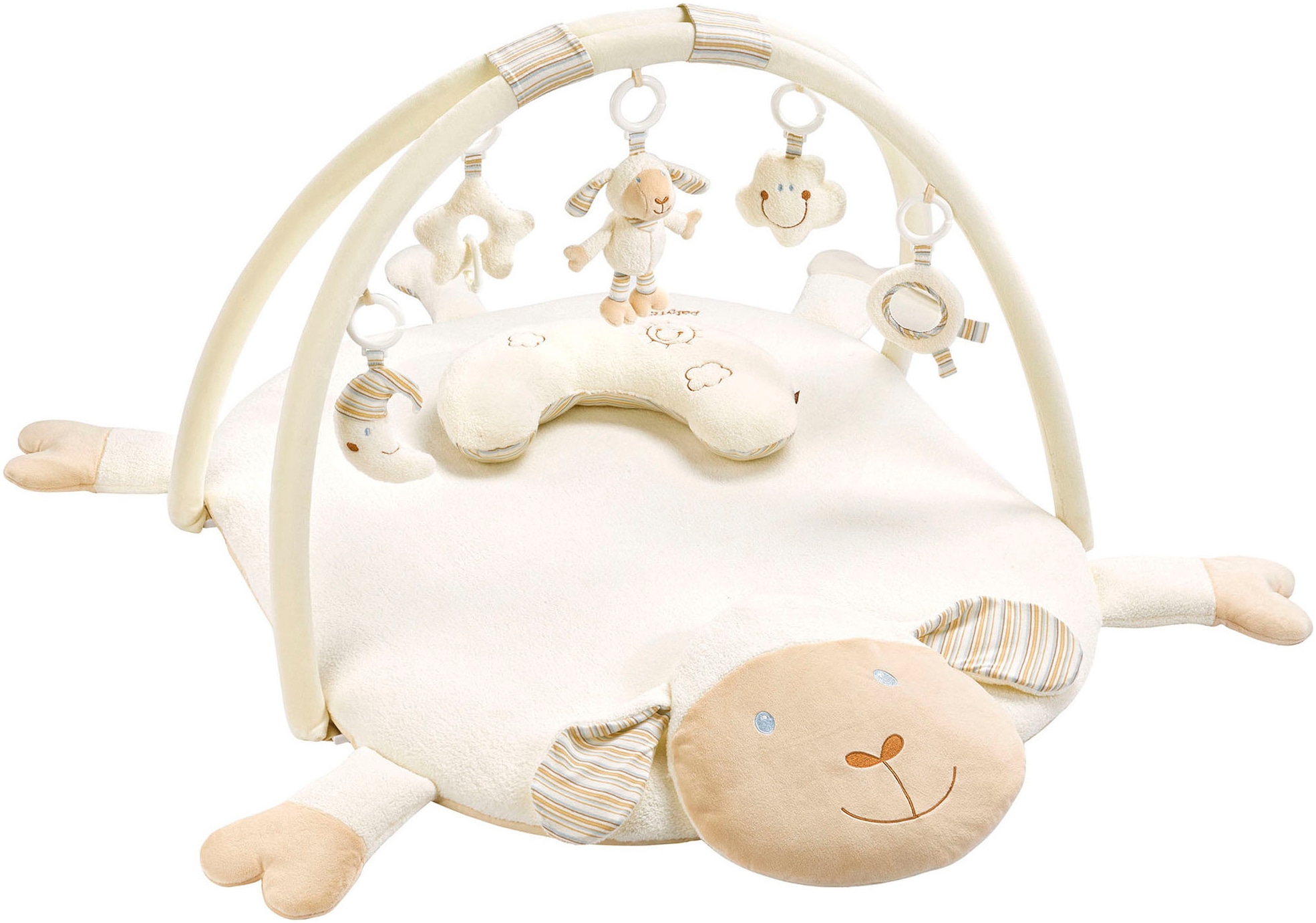 Fehn Spielbogen »BabyLOVE, Schaf 3-D-Activity-Decke«, mit Krabbeldecke