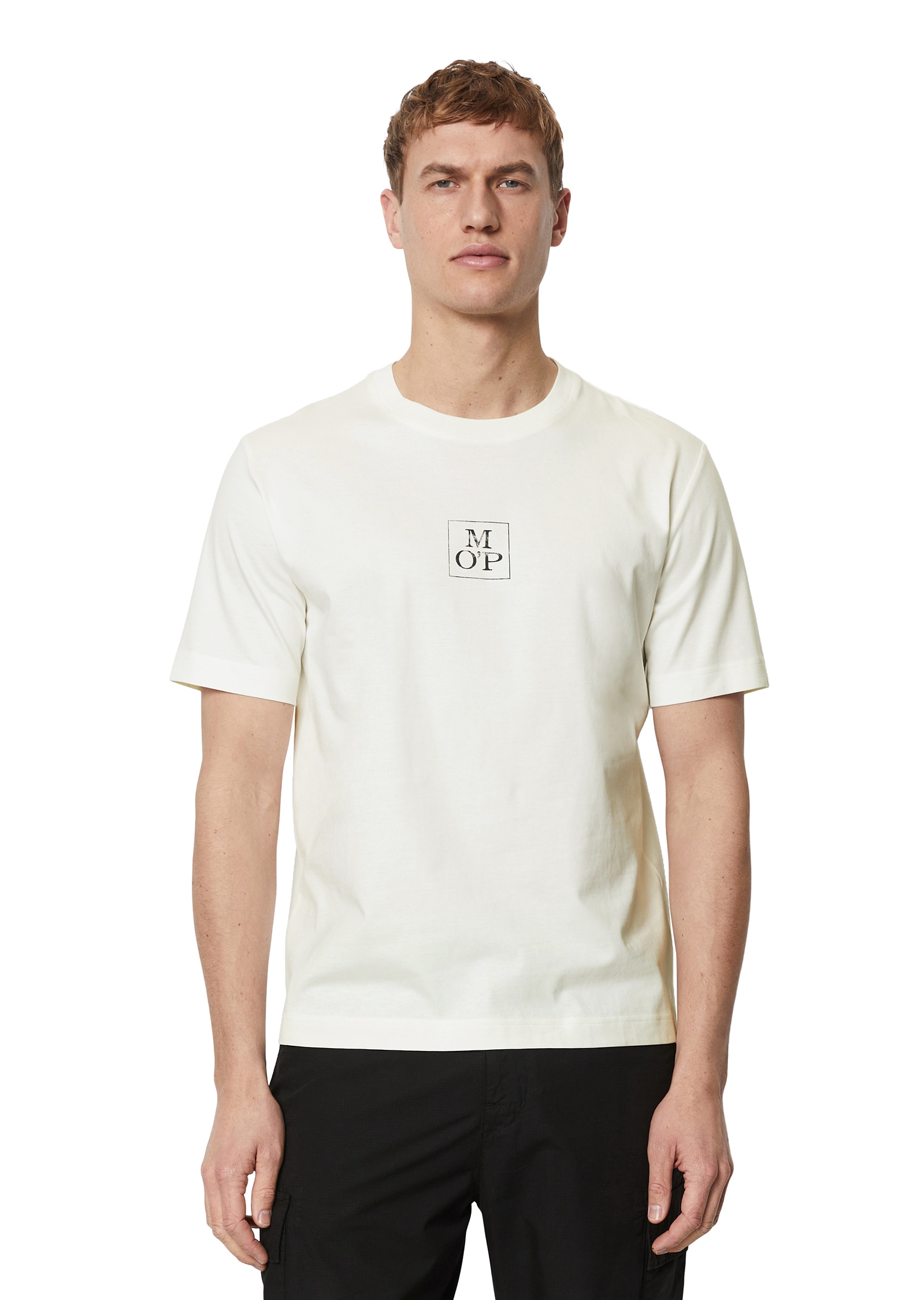 T-Shirt, mit mittigem Print vorne