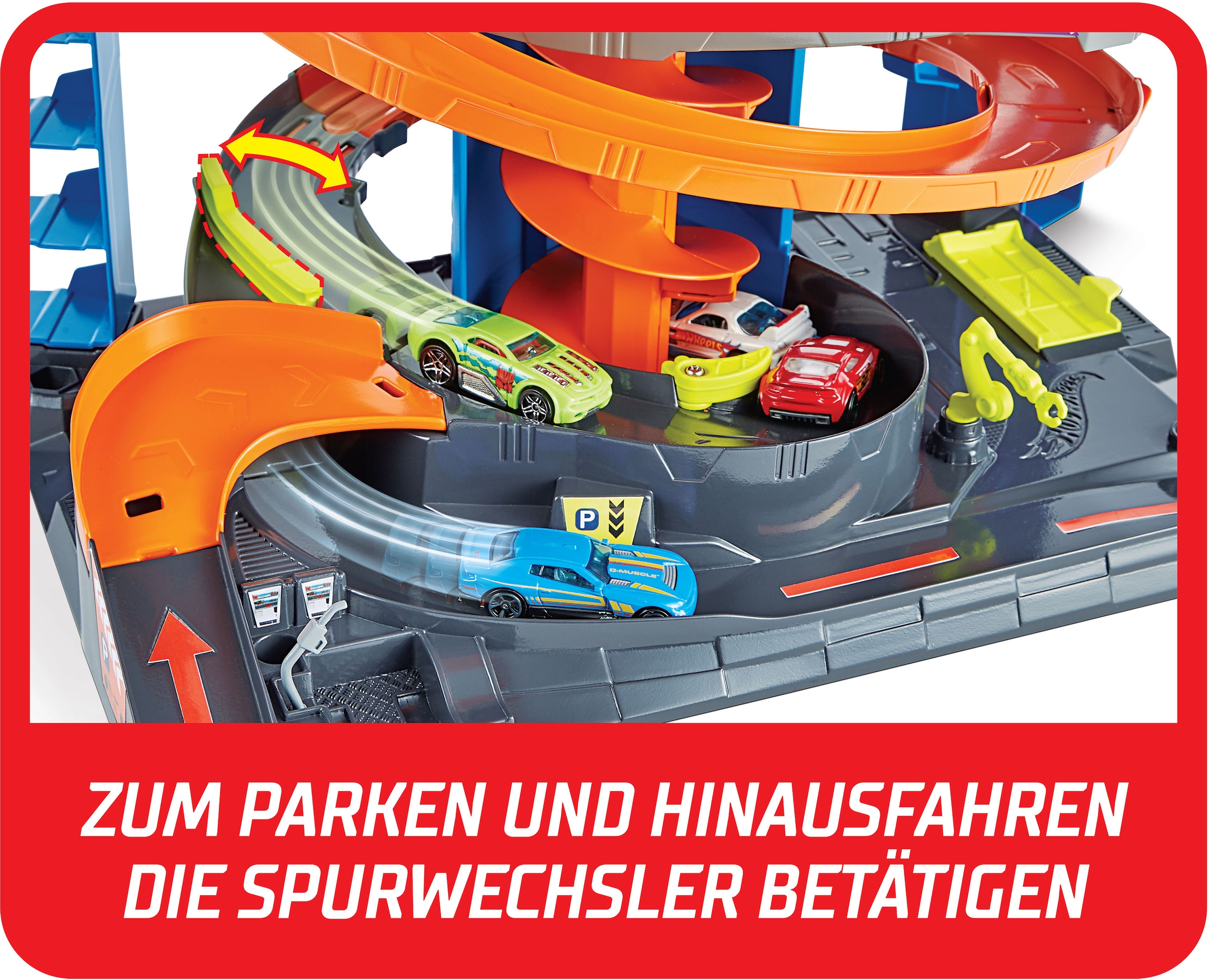 Hot Wheels Spiel-Parkgarage »City Parkgarage Spielset«, inkl. 1 Spielzeugauto und Zubehör