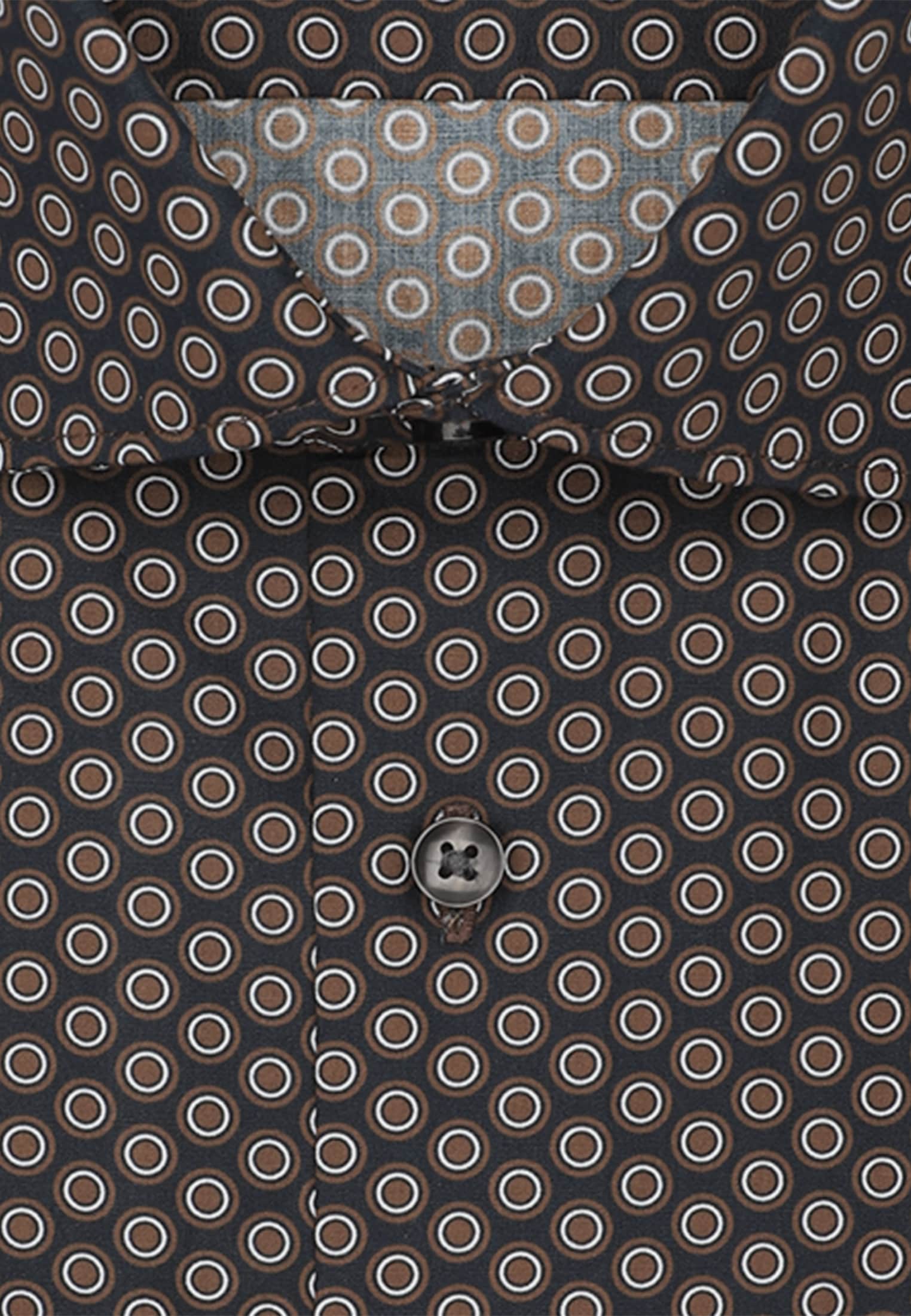 seidensticker Businesshemd »Schwarze Rose« Shaped 1/1 Kentkragen Druck