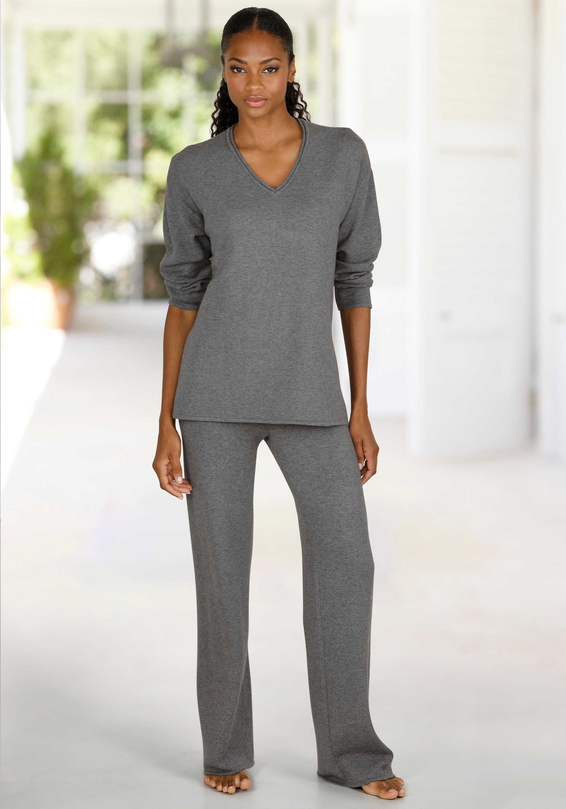 LASCANA Strickhose  lässig aus hochwertigem Strick, Loungewear