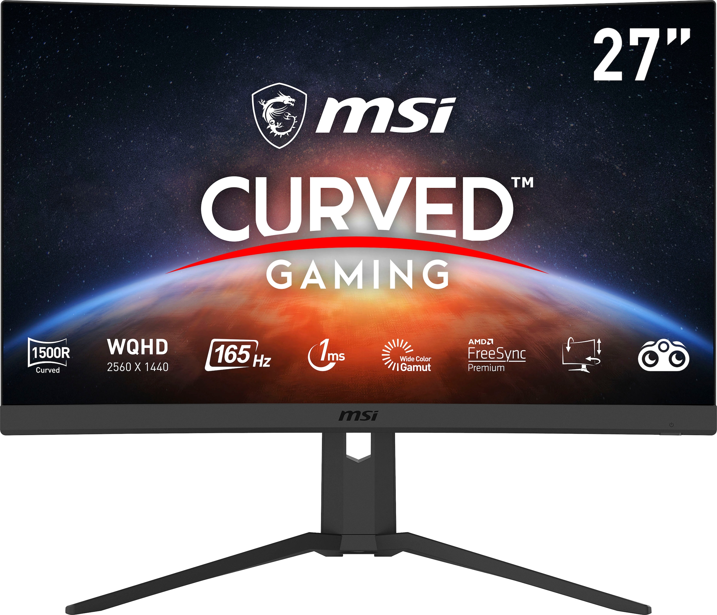 Curved-Gaming-LED-Monitor »Optix G27CQ4P«, 69 cm/27 Zoll, 2560 x 1440 px, WQHD, 1 ms...