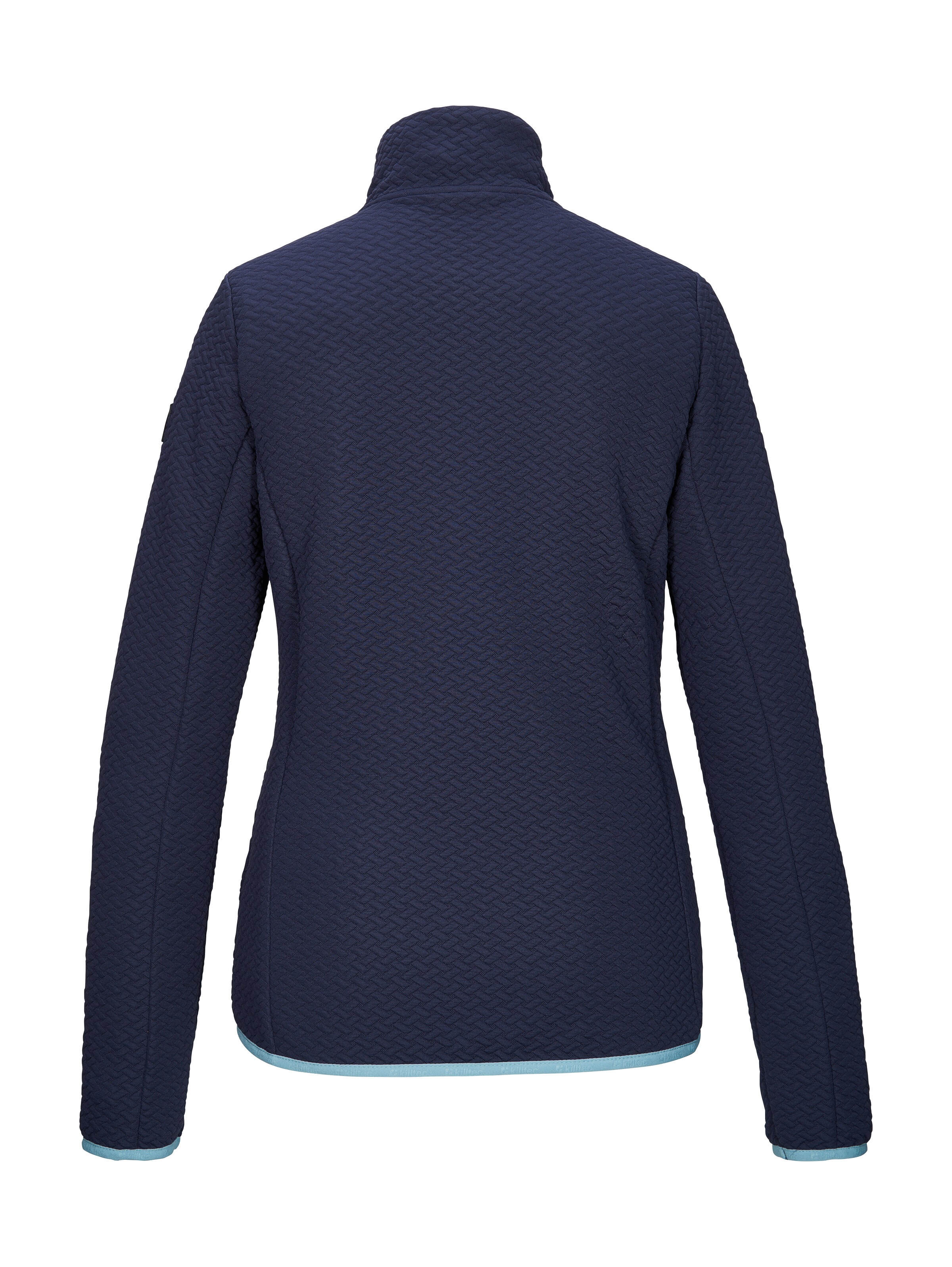 Killtec Strickjacke »KOS 79 WMN FLX JCKT« Powerstretchjacke mit Flechtmuster, 2-Wege-Stretch, Kinnschutz