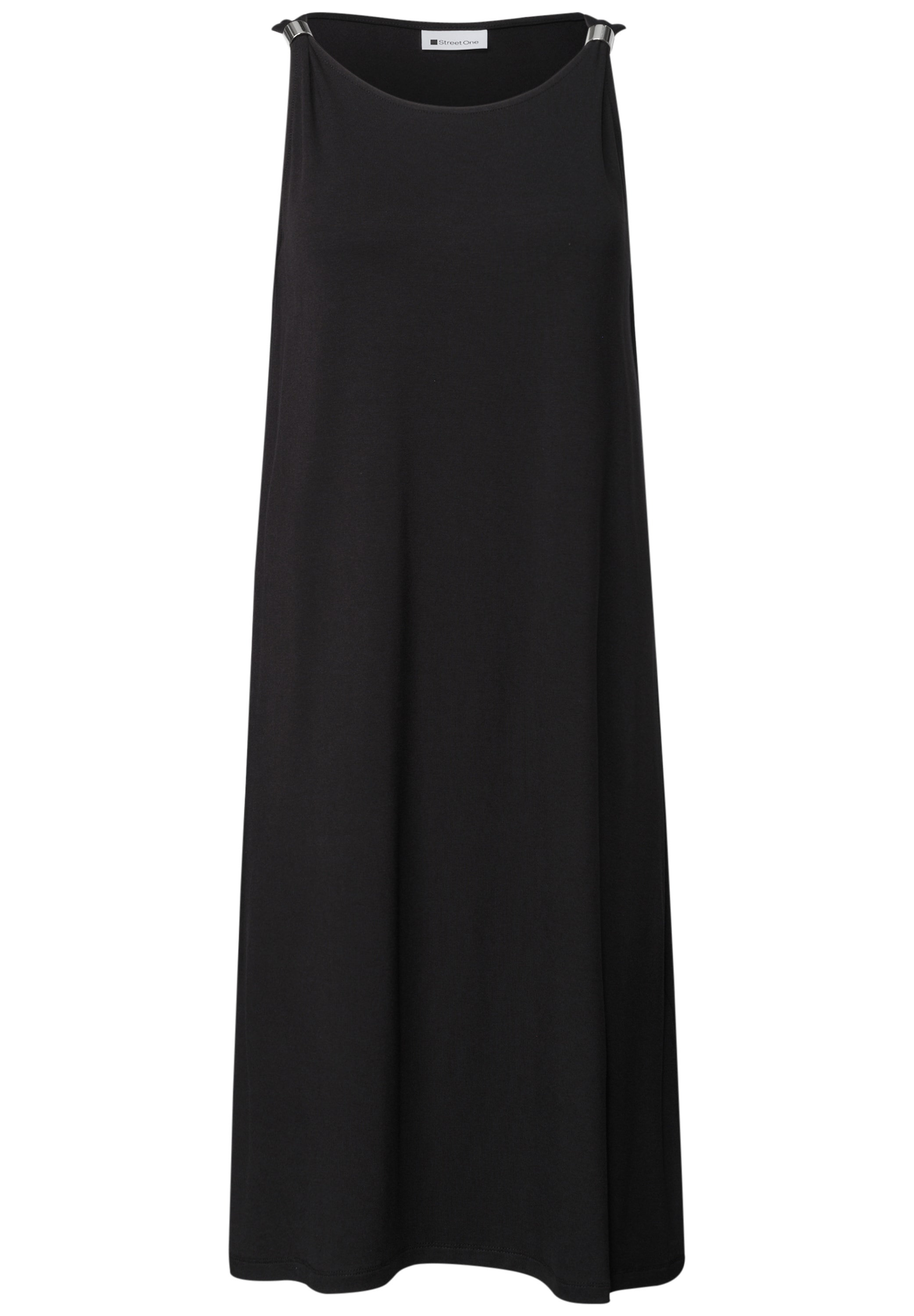 STREET ONE Shirtkleid Ohne Taschen Sommerkleid mit Schnallendetail/Viskose-Stretch