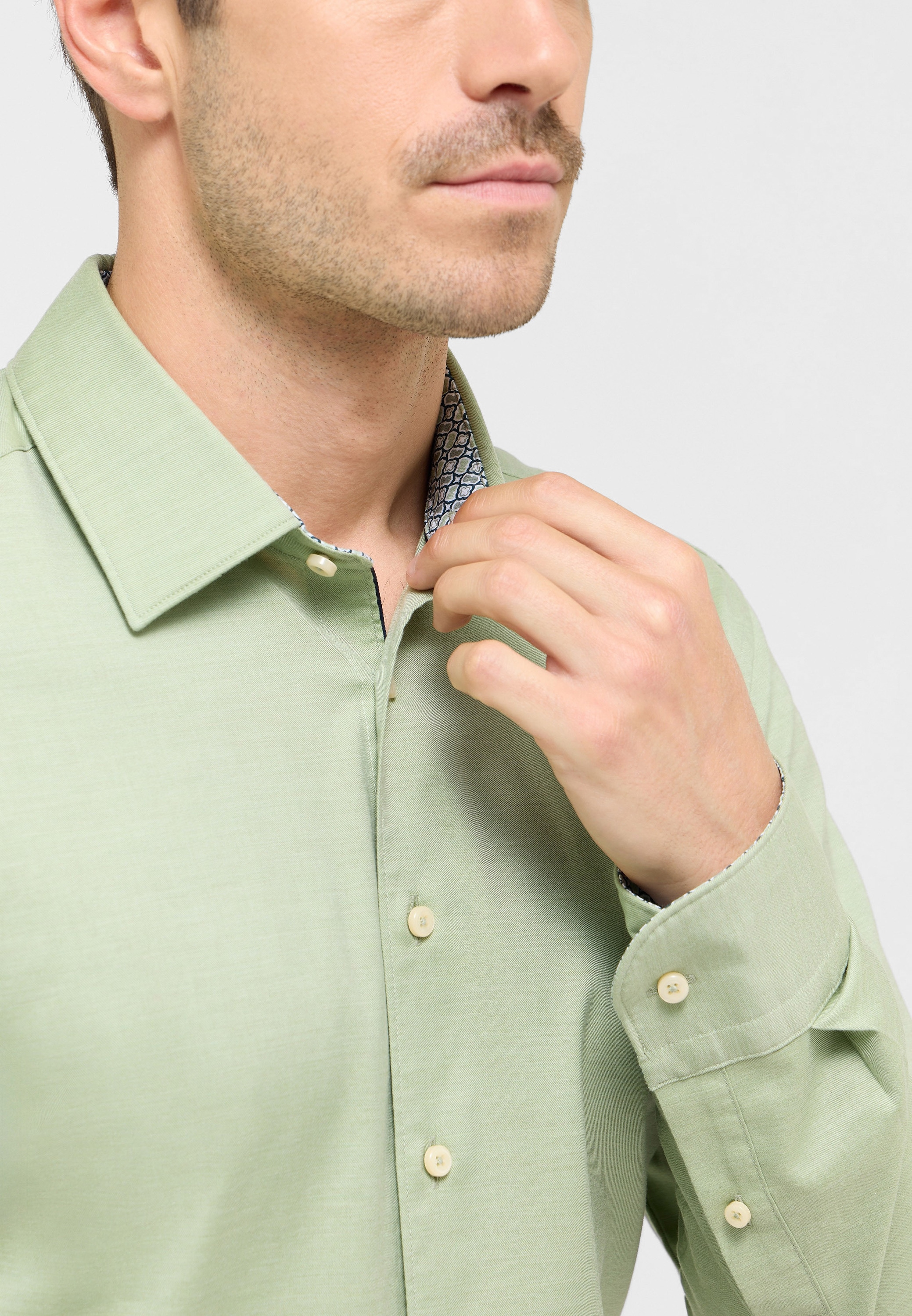 Eterna Langarmhemd »SLIM FIT«, EASY IRON (bügelleicht)