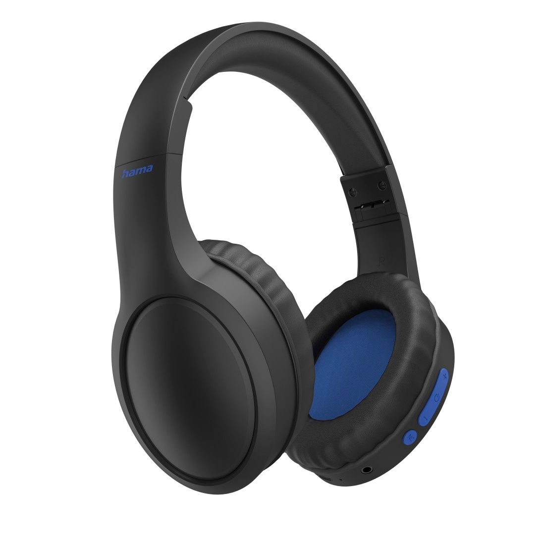Hama Bluetooth-Kopfhörer »Bluetooth®Kopfhörer kabellos, schwarz, Over-Ear, integriertes Mikrofon«, A2DP Bluetooth-AVRCP Bluetooth-HFP, Active Noise Cancelling (ANC)-Geräuschisolierung, Aktive Geräuschreduzierung, Siri und Google Assistant, faltbar