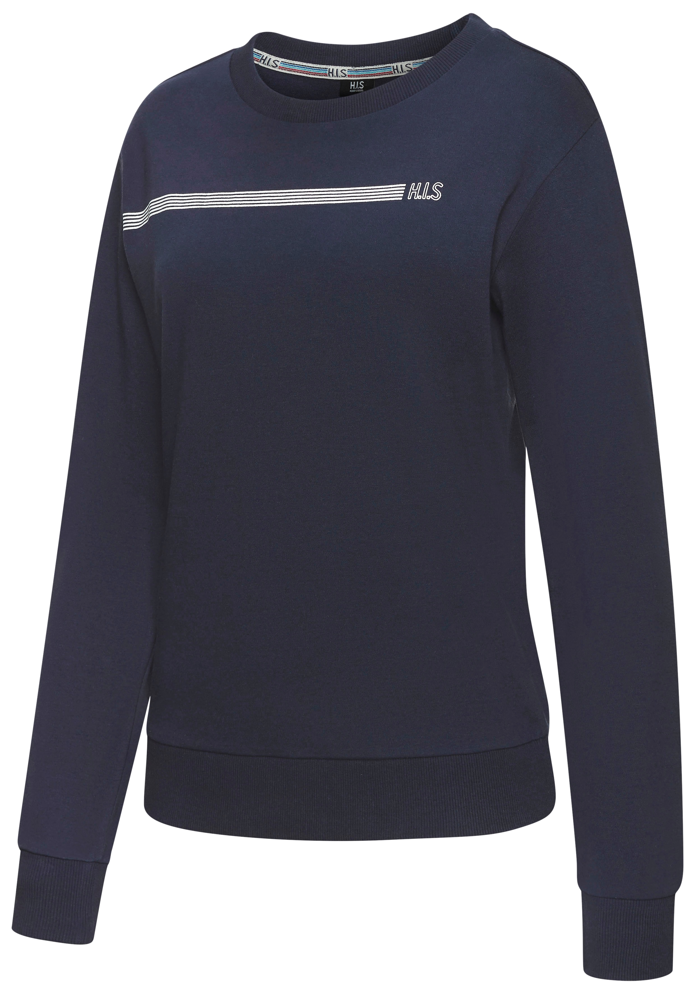 H.I.S Sweatshirt , Basic mit Logodruck, Loungewear
