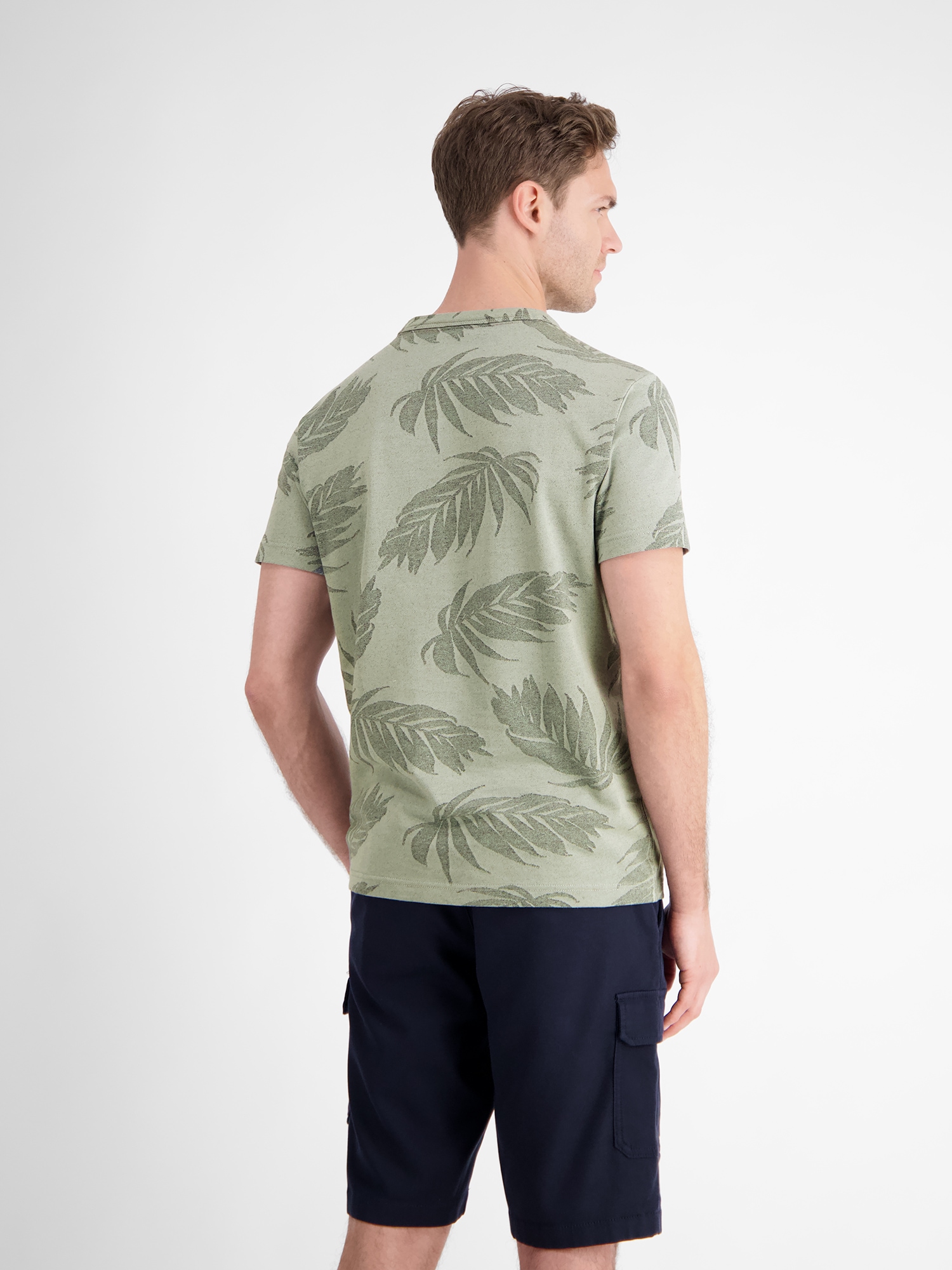 LERROS T-Shirt »LERROS Jacquard T-Shirt für Herren«