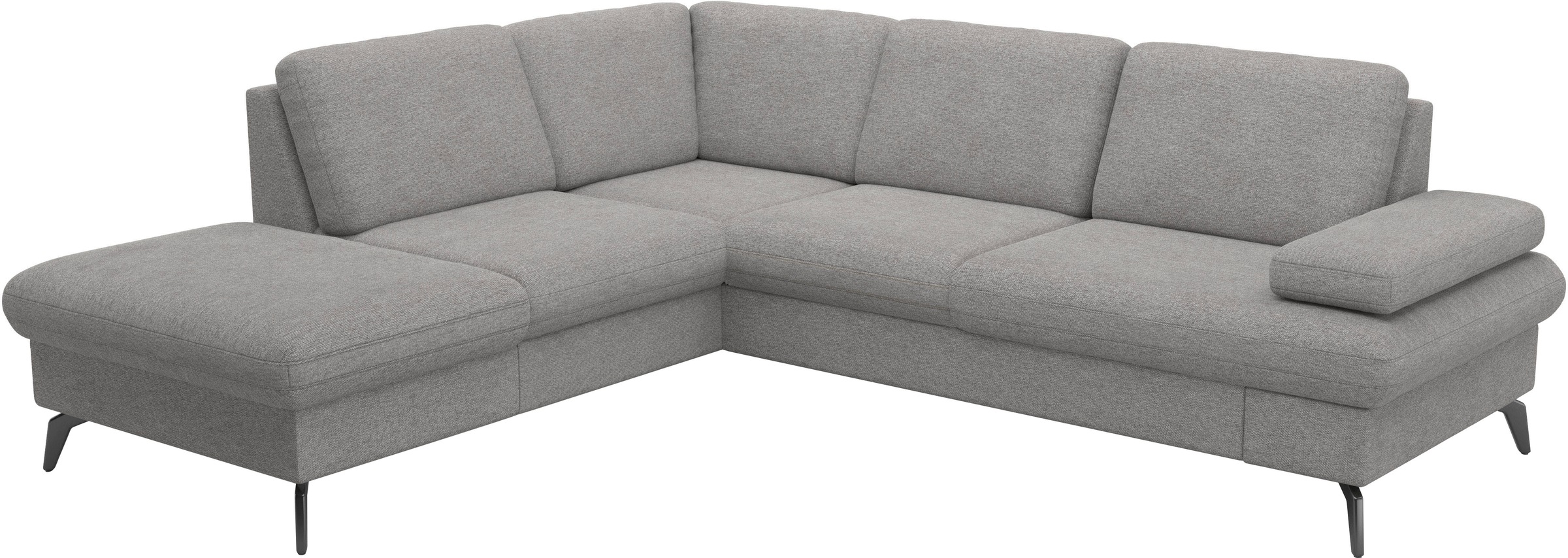 sit&more Ecksofa »Morris Jubi L-Form«, inkl. Armteilfunktion und 1 Zierkissen, wahlweise mit Bettfunktion