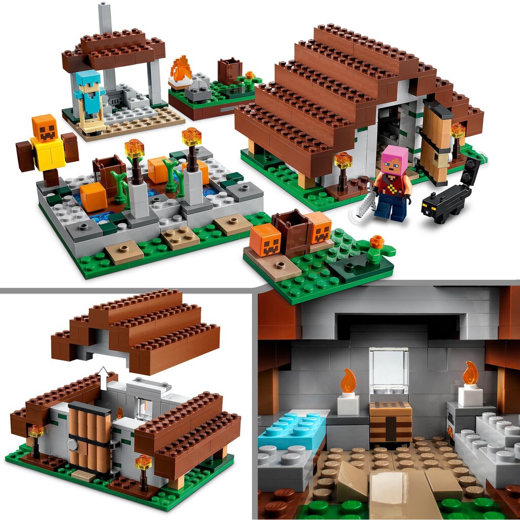 LEGO® Konstruktionsspielsteine »Das verlassene Dorf (21190), LEGO® Minecraft«, (422 St.)