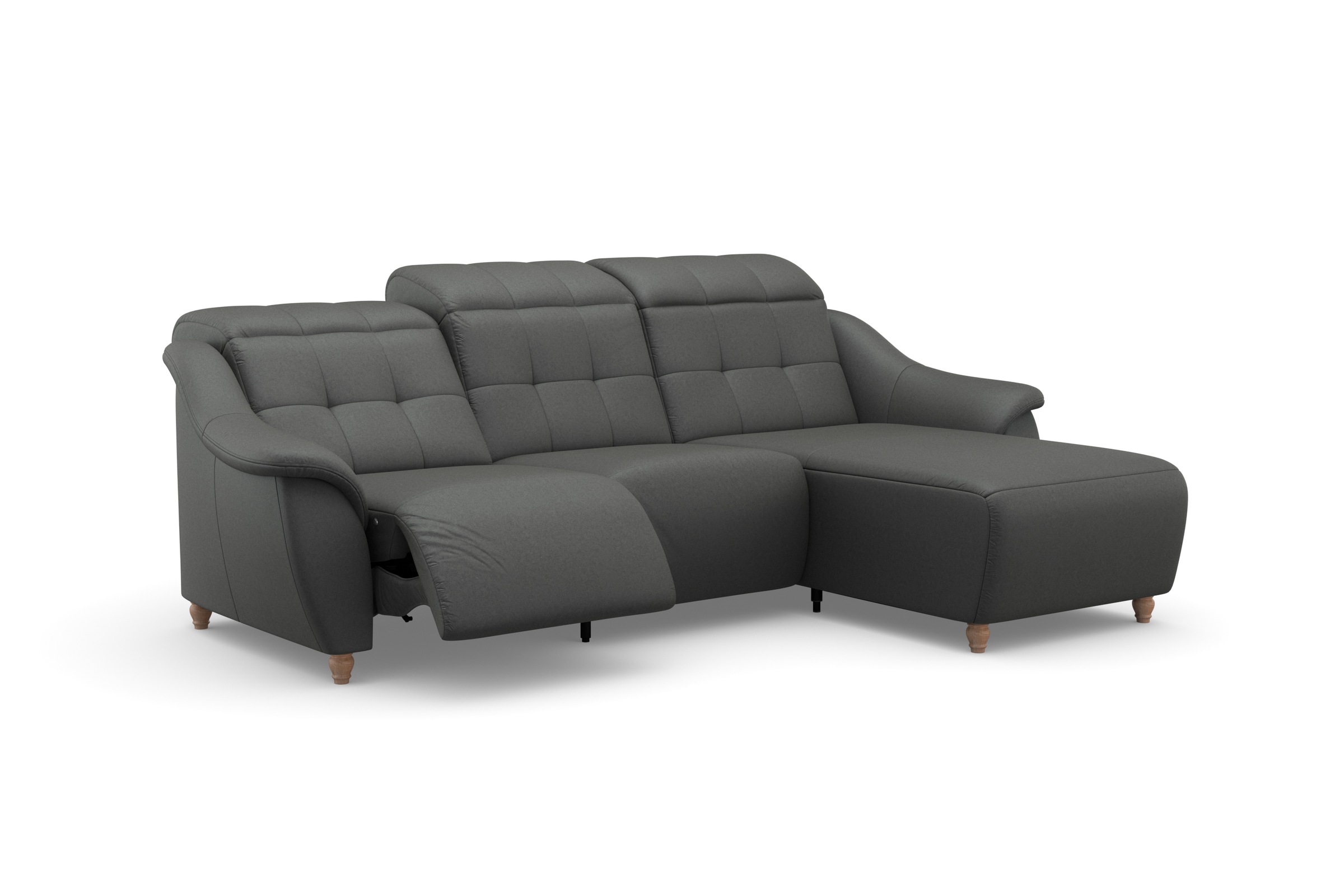 Home affaire Ecksofa »Boston L-Form« Kopfteilverstellung an jeder Sitzfläche, wahlweise Relaxfunktion