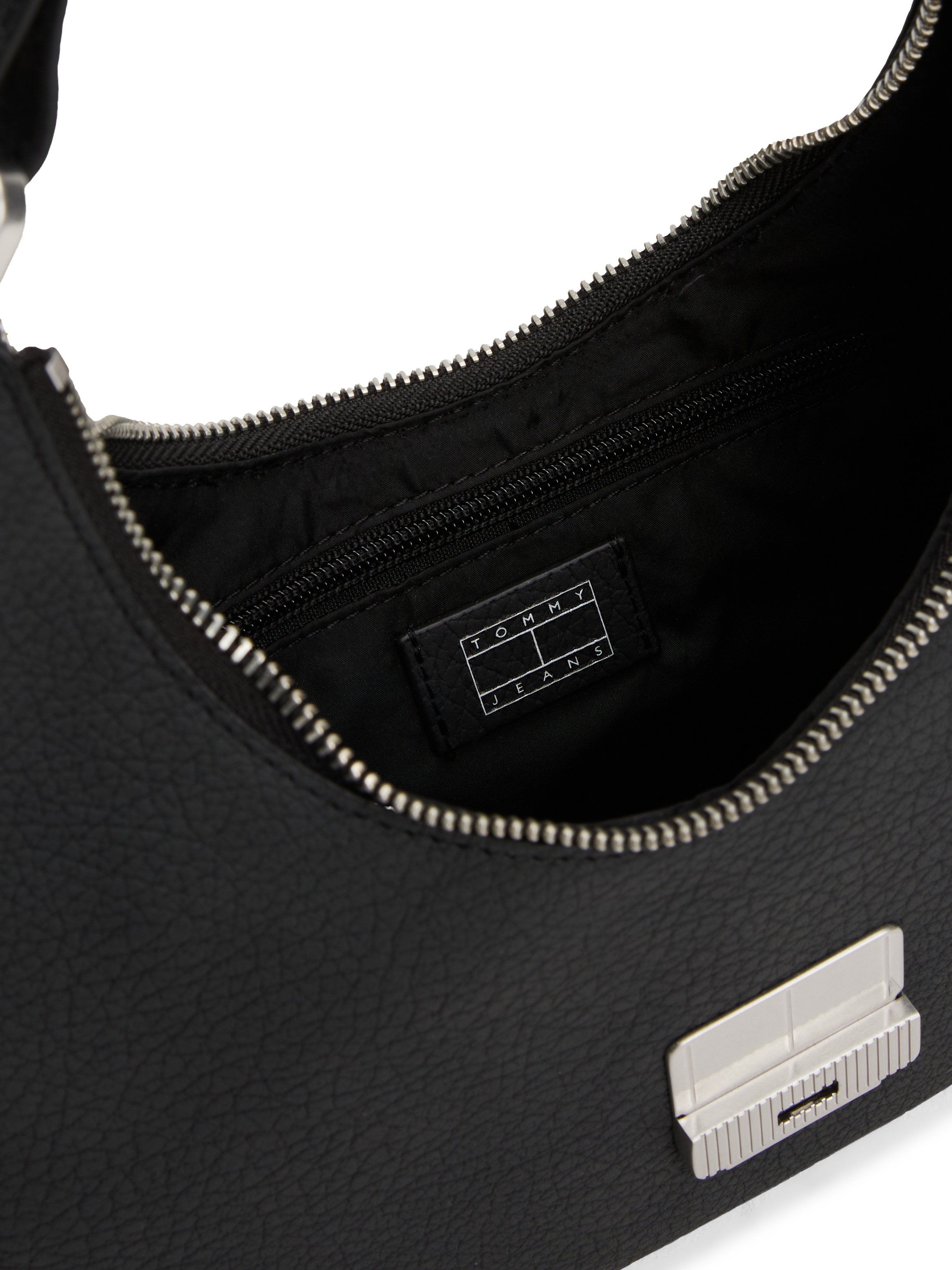 Tommy Jeans Schultertasche »TJW CRUSH SHOULDER BAG« , Damen Hobo, Umhängetasche, Tragetasche mit Logo-Schmuckelement