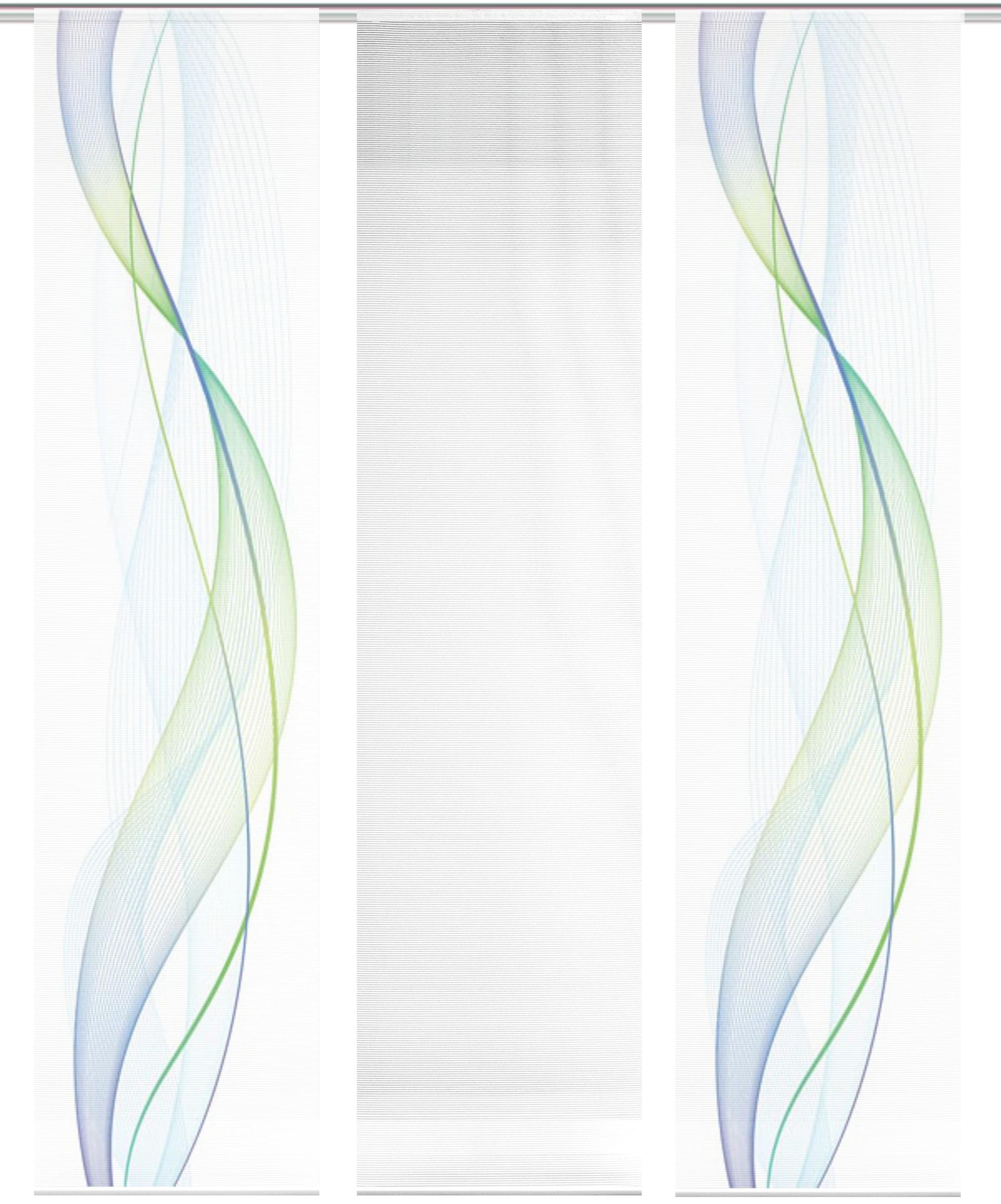 Vision S Schiebegardine »3ER SET HEIGHTS«, (3 St.), HxB: 260x60, Schiebevorhang 3er Set Digitaldruck