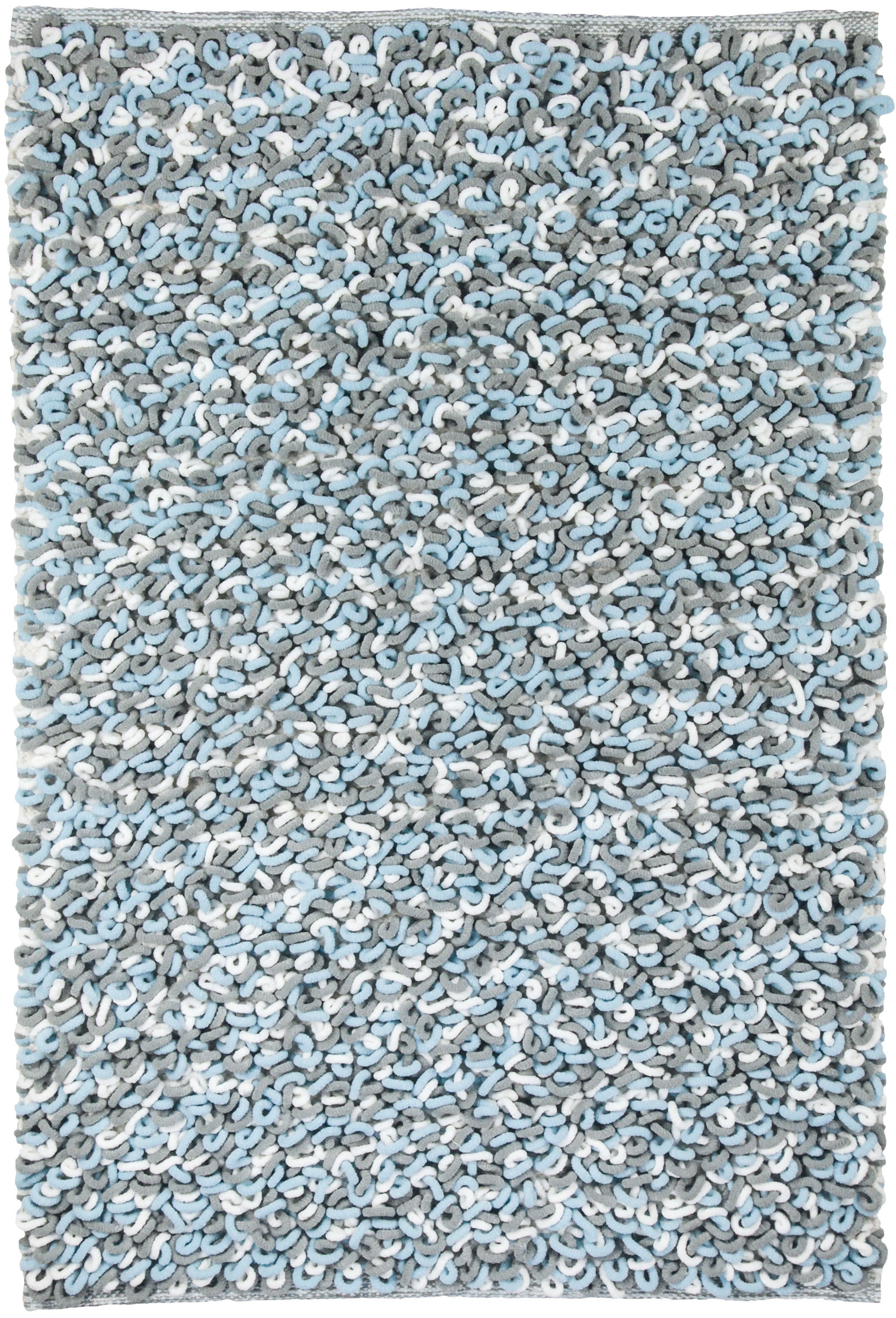 Kleine Wolke Badematte »Sling«, rutschhemmend beschichtet, fußbodenheizungsgeeignet, Badteppich, handgefertigt, 2 farbige Schlingenoptik