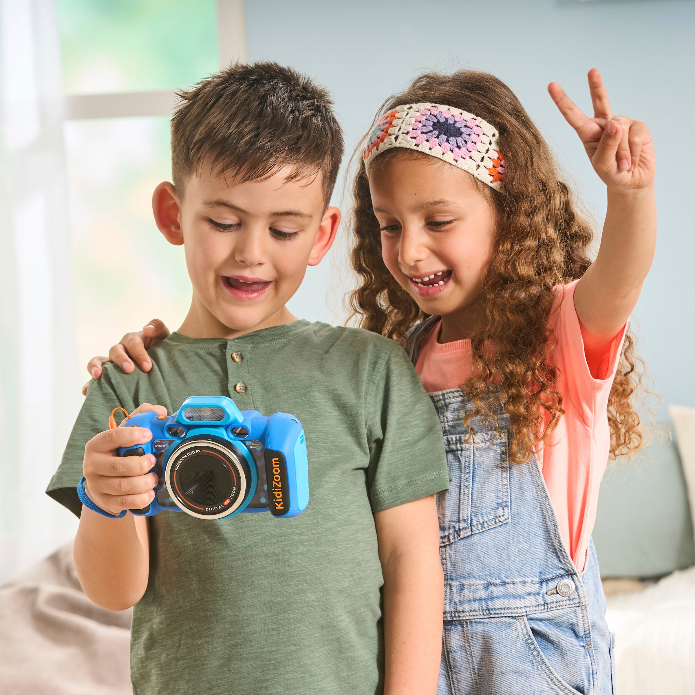 Vtech® Kinderkamera »KidiZoom Duo FX blau«, inkluisve Kopfhörer