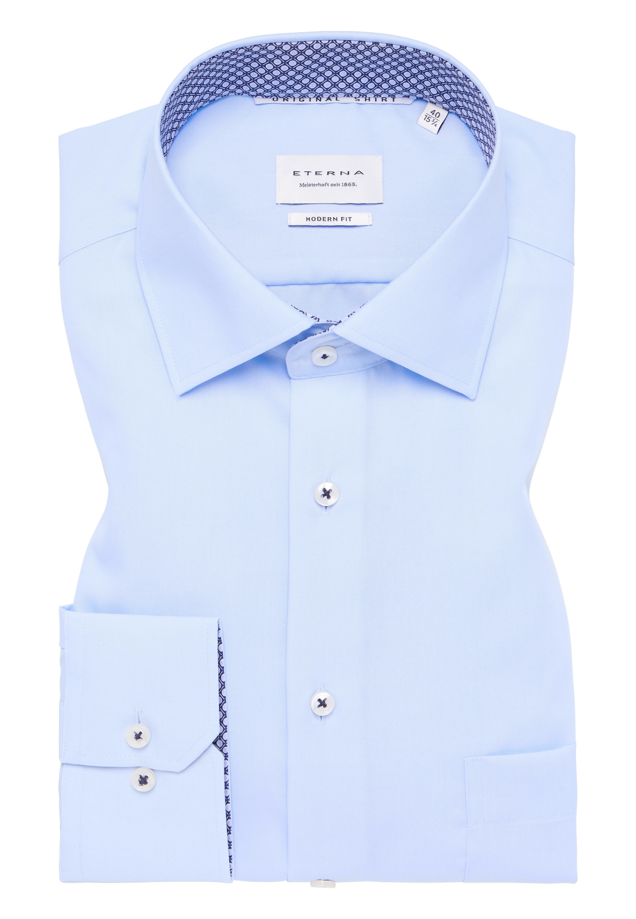 Eterna Langarmhemd »MODERN FIT« NON IRON (bügelfrei)