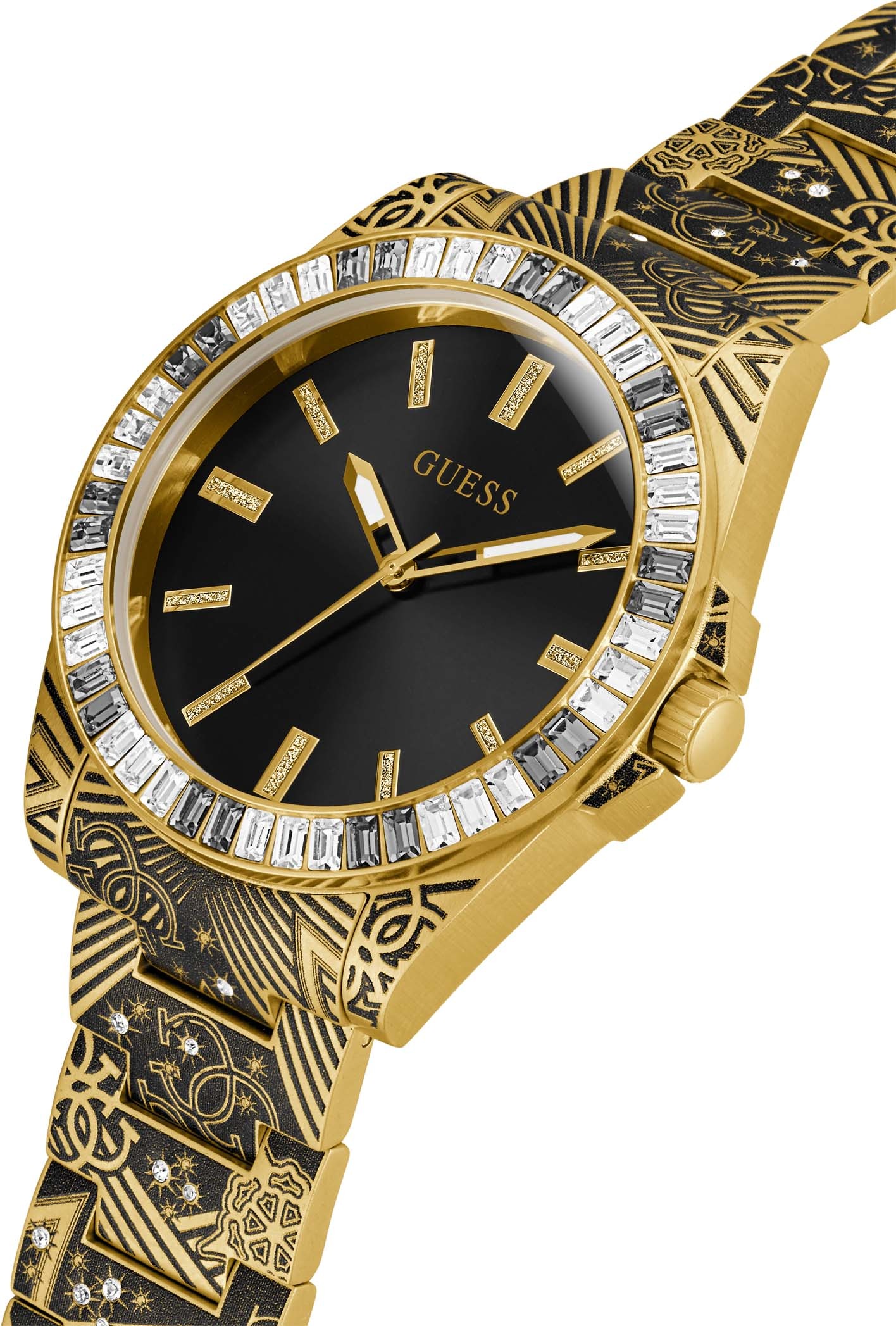 Guess Quarzuhr »THRONE«, Armbanduhr, Herrenuhr