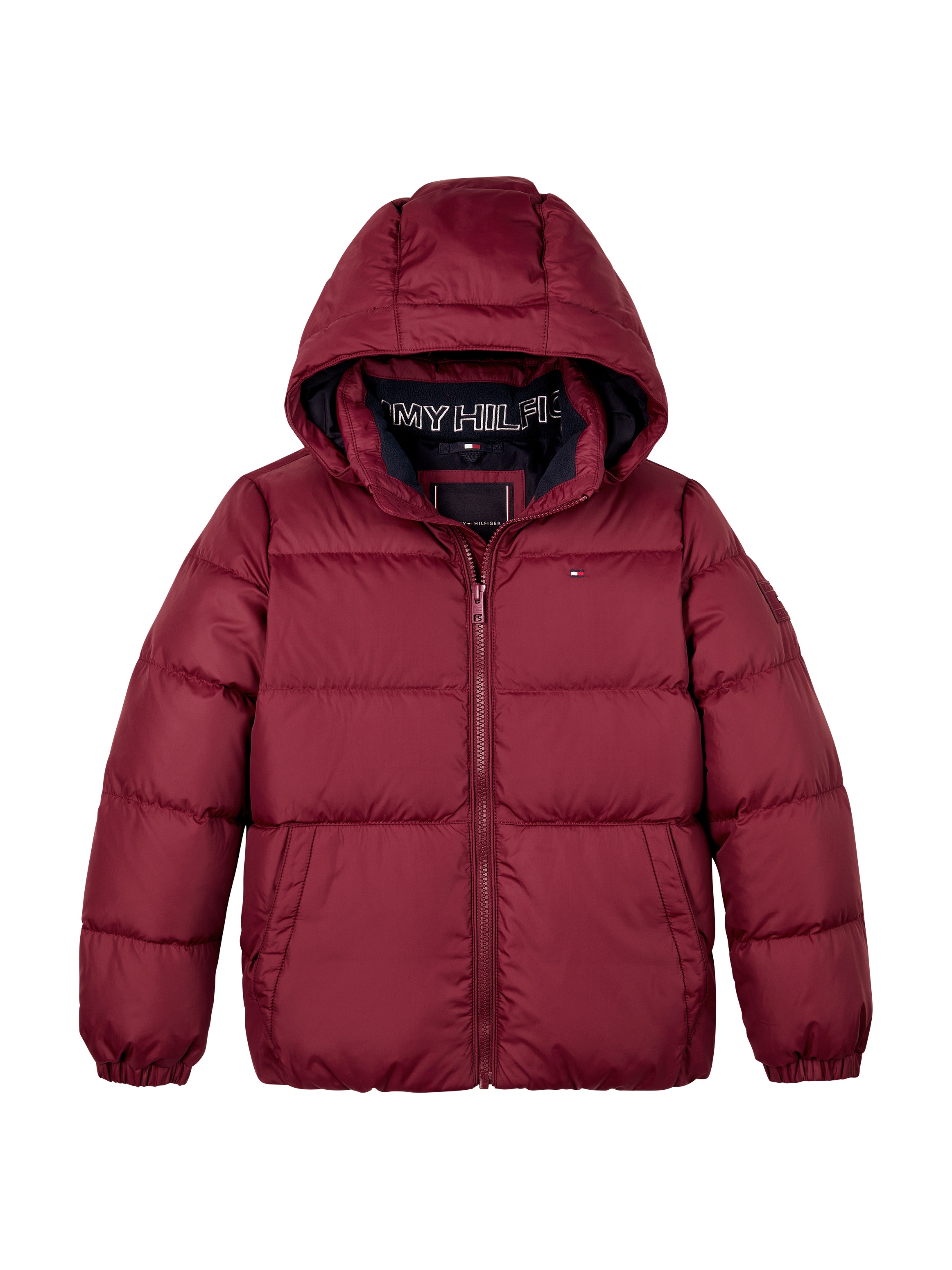 Tommy Hilfiger Steppjacke »ESSENTIAL JACKET«, mit Kapuze, mit Logo-Patch