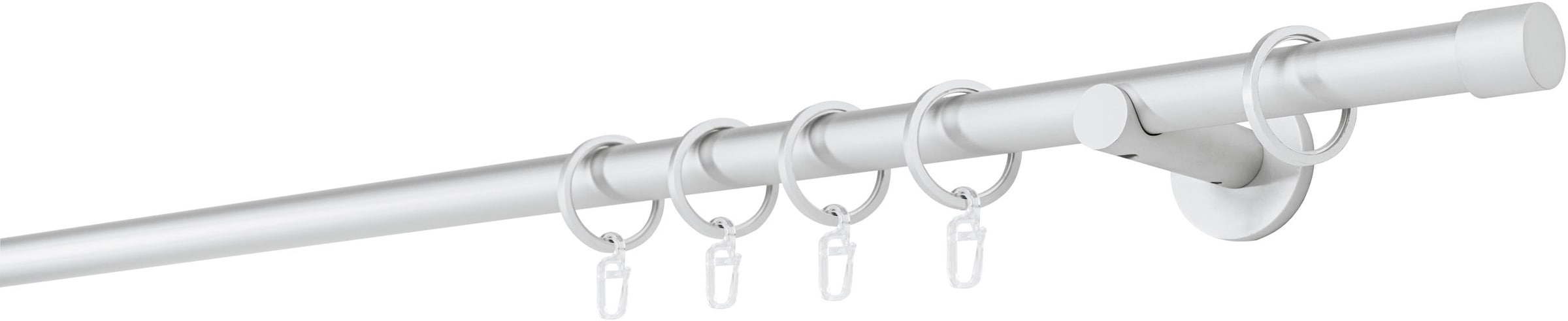 mydeco Gardinenstange »20mm Cap Wandträger 6,5 cm« 1 läufig-läufig Fixmaß