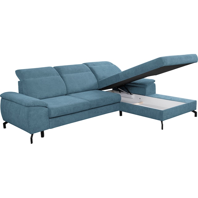 WERK2 Ecksofa »Panama«, Modernes Sofa mit Schlaffunktion, Bettkasten,  Kopfteile verstellbar bestellen online bei OTTO
