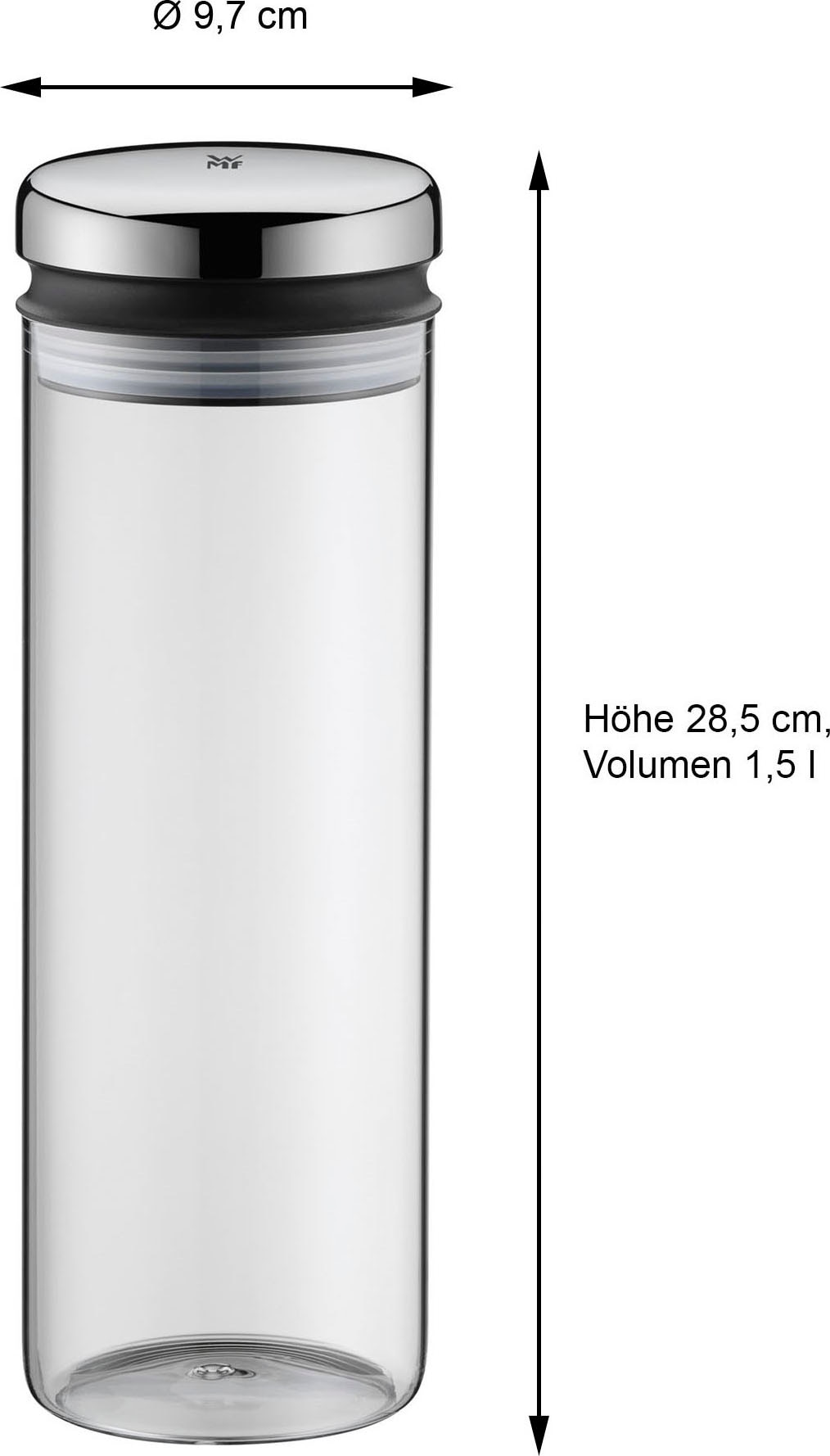WMF Vorratsglas »Depot«, (1 tlg.), verschließt aromadicht