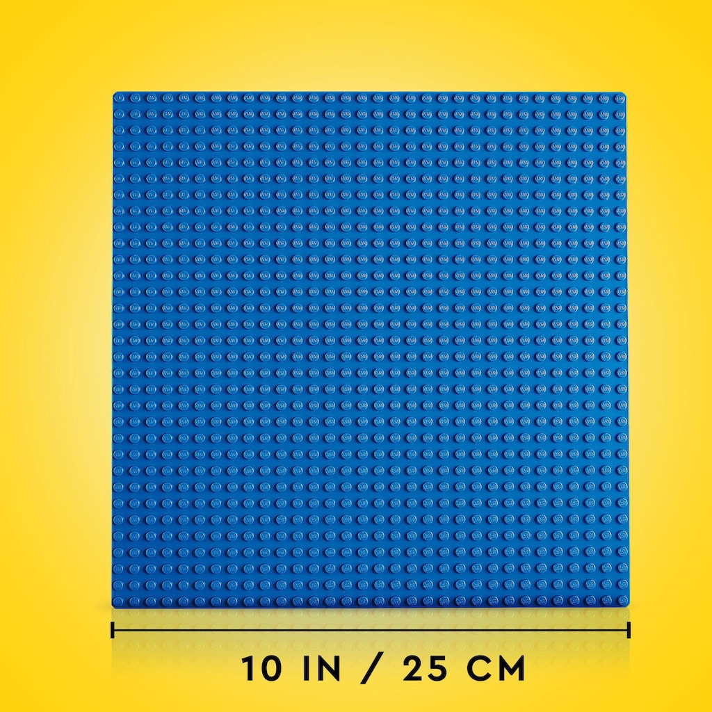 LEGO® Konstruktionsspielsteine »Blaue Bauplatte (11025), LEGO® Classic«, (1 St.), Made in Europe