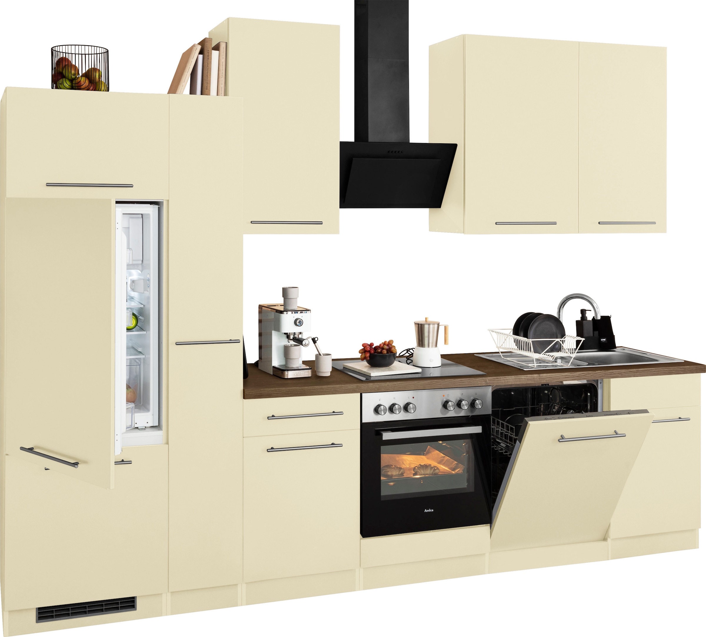 wiho Küchen Küchenzeile »Unna«, ohne E-Geräte, Breite 310 cm