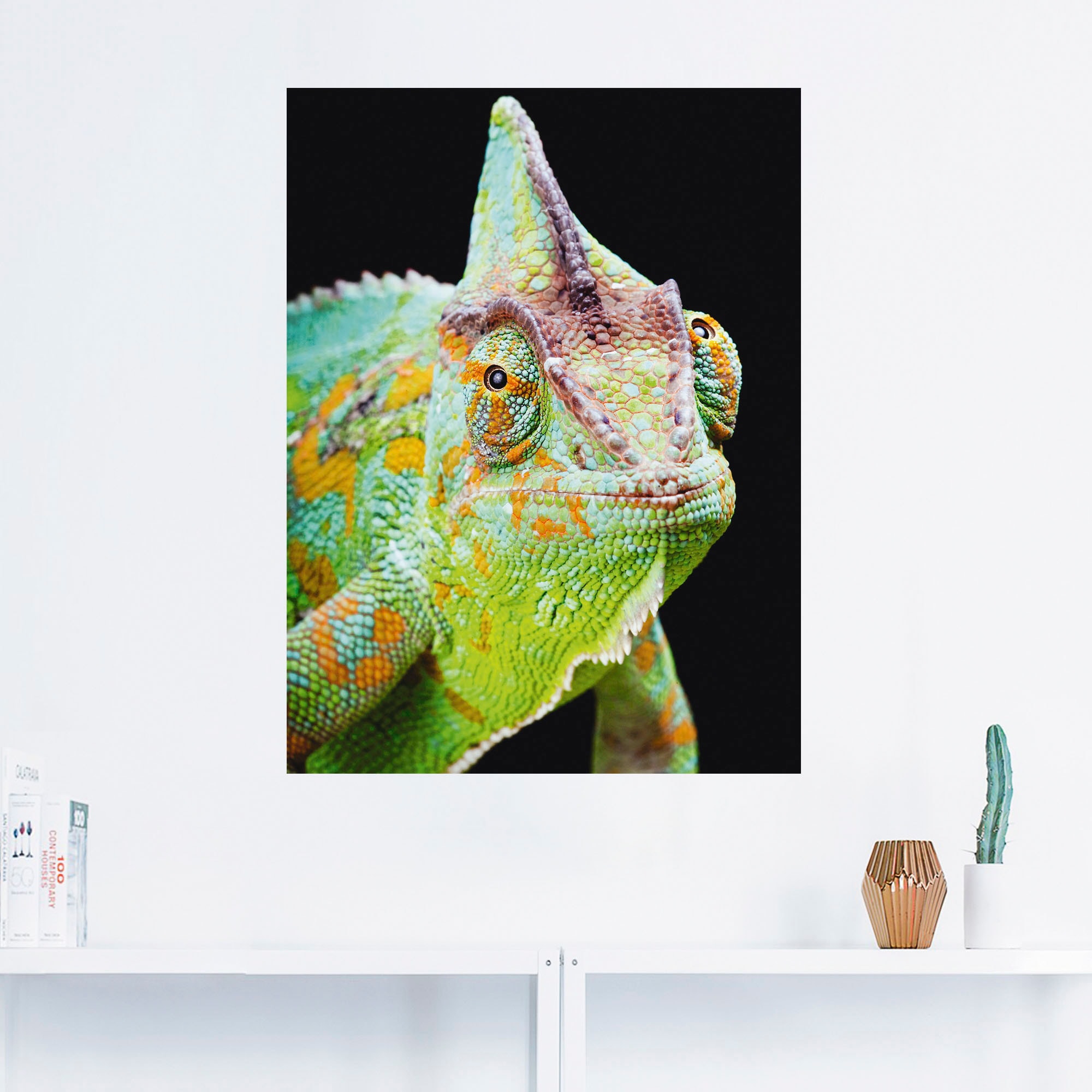 Artland Wandbild »Yemen Chamäleon«, Reptilien, (1 St.), als Alubild, Outdoorbild, Poster, Wandaufkleber in verschied. Größen