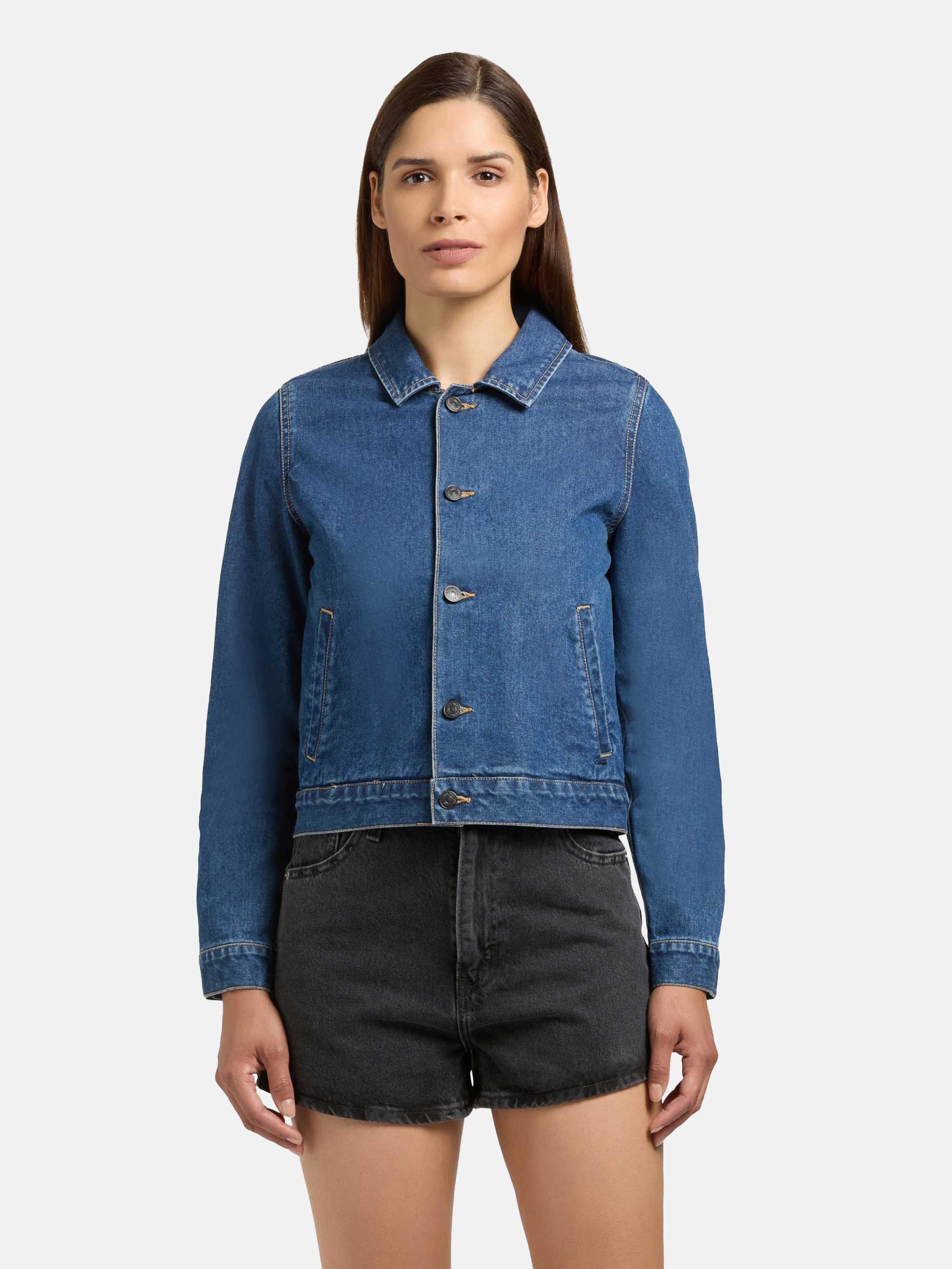 khujo Jeansjacke »Jeansjacke Renia« ohne Kapuze Moderne Damen Denim-Jacke