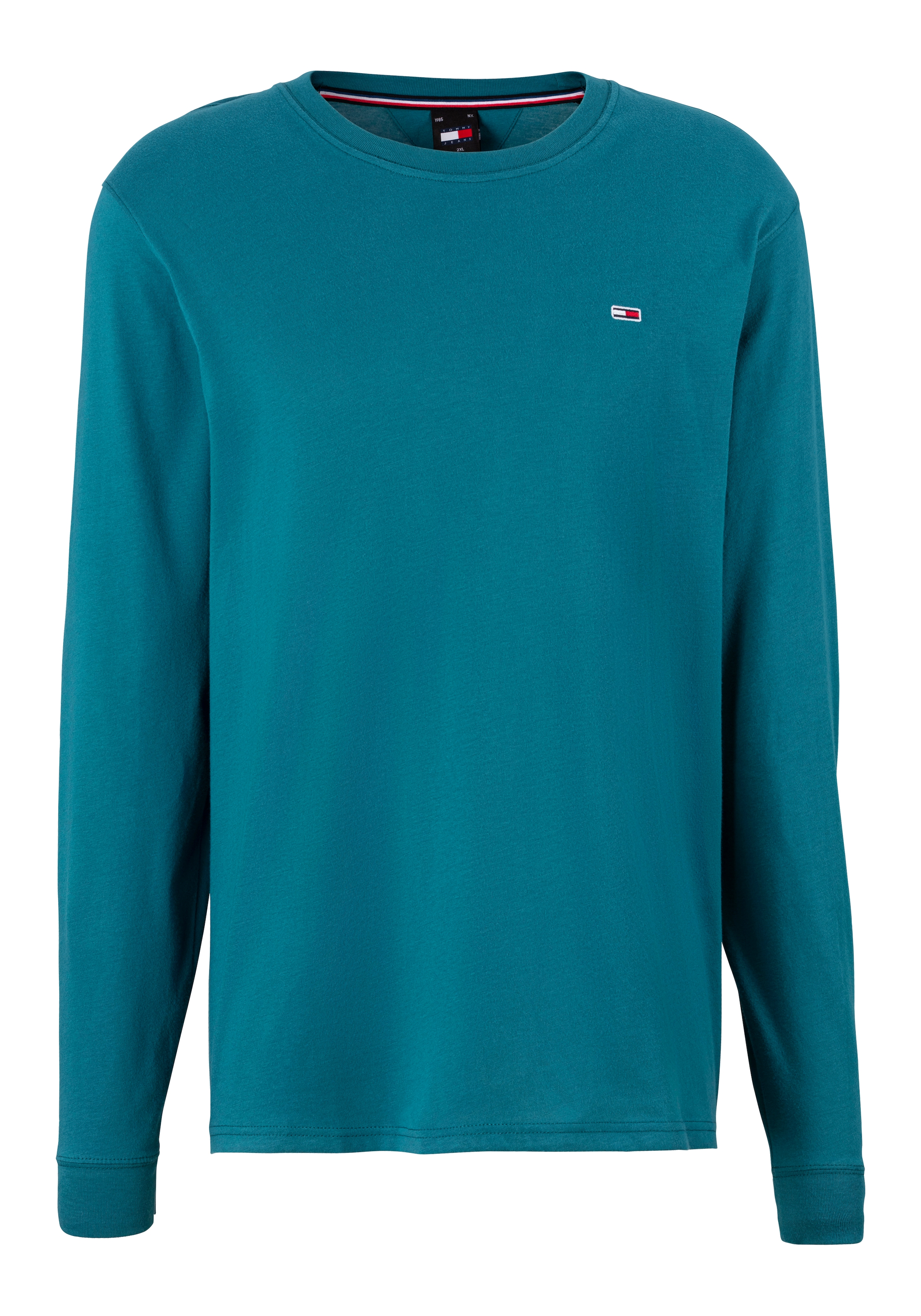 Tommy Jeans Plus Langarmshirt »TJM SLIM 2PACK L/S EXT«, (Packung, 2er-Pack), mit Rundhalsausschnitt