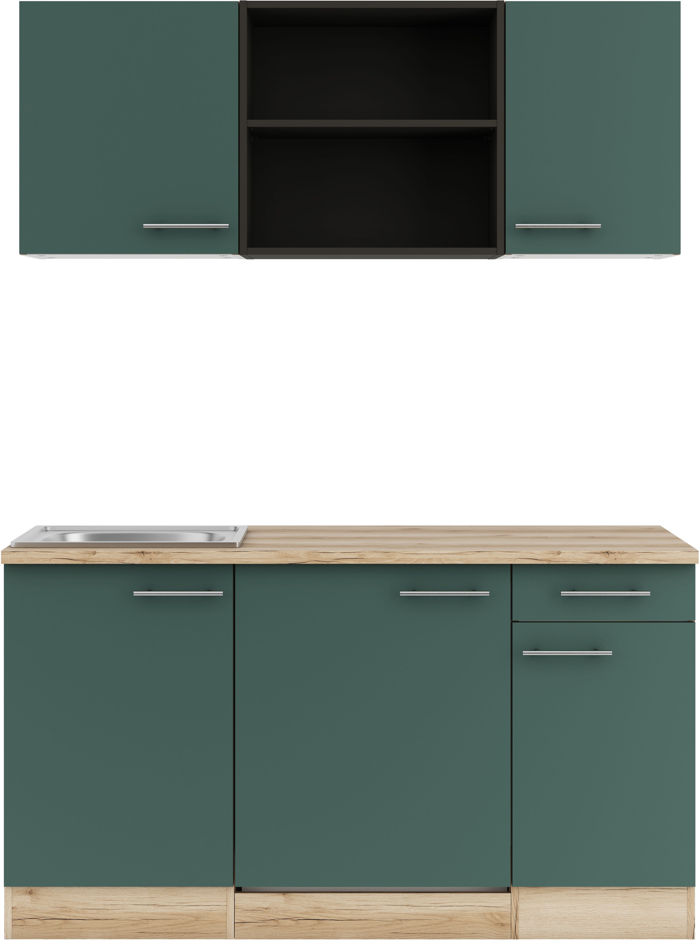 OPTIFIT Pantryküche »Bella« Breite 150 cm, wahlweise mit Kochfeld oder Unterbaukühlschrank