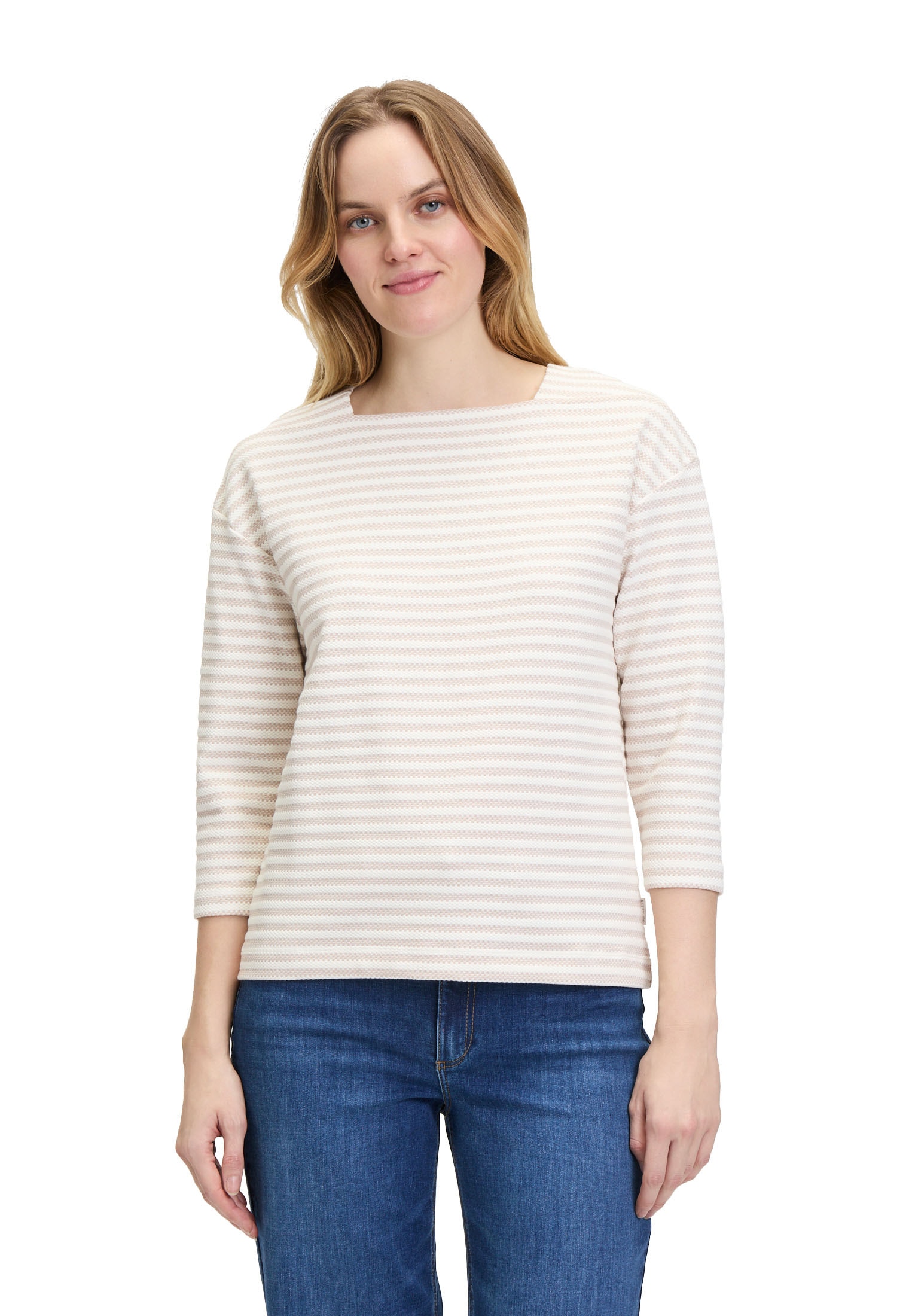 Betty&Co Kurzarmshirt »Ringelshirt mit U-Boot-Ausschnitt«