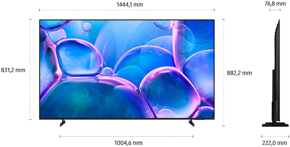 Samsung LED-Fernseher »GU65U7099FU«, 4K Ultra HD, Smart-TV, Crystal UHD, Q-Symphony, Dolby Surround Sound, Triple Tuner, Smart-Hub