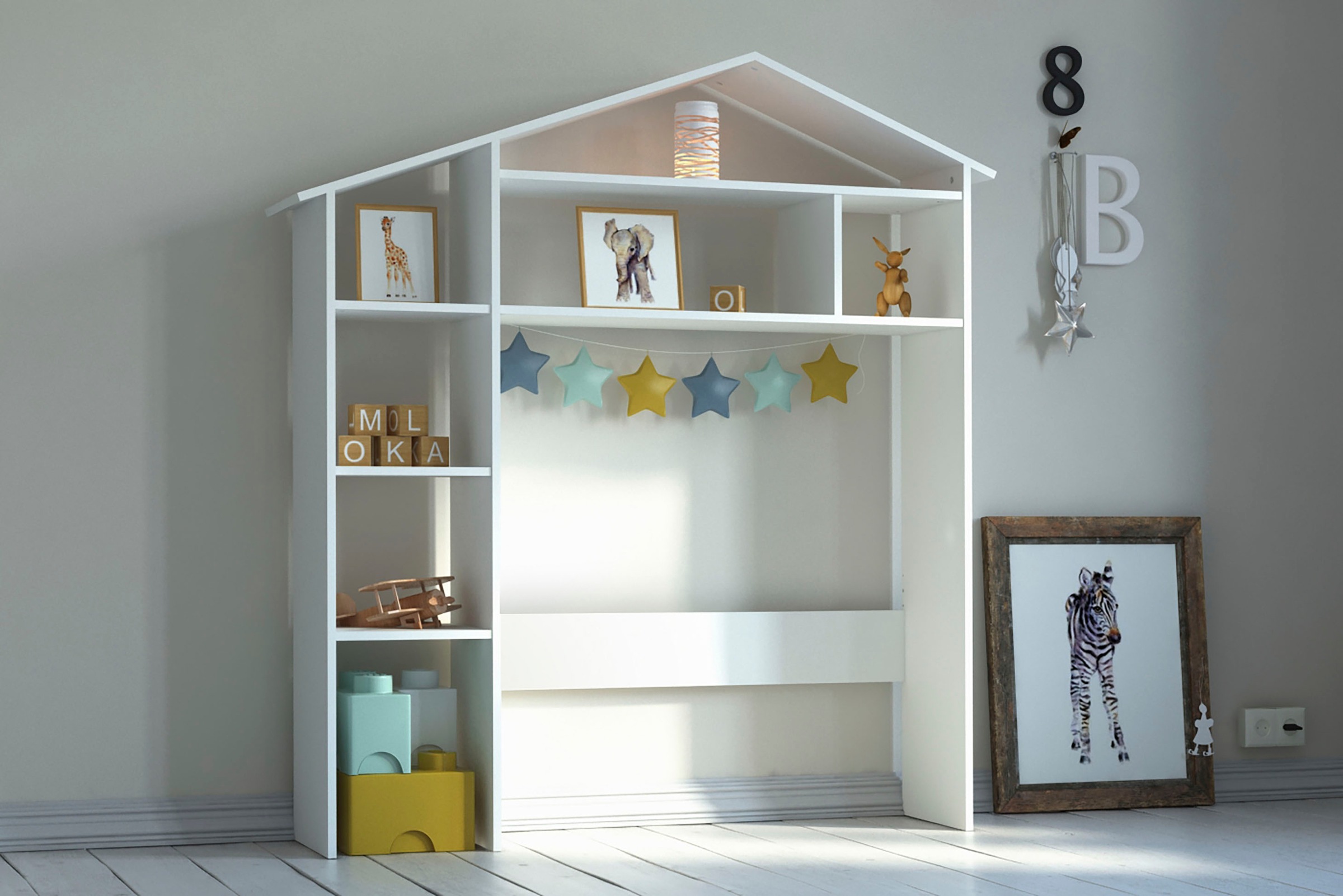 Lüttenhütt Regal »Lizzi«, Kopfteil für Kinderbett, für Bettbreite 100 cm