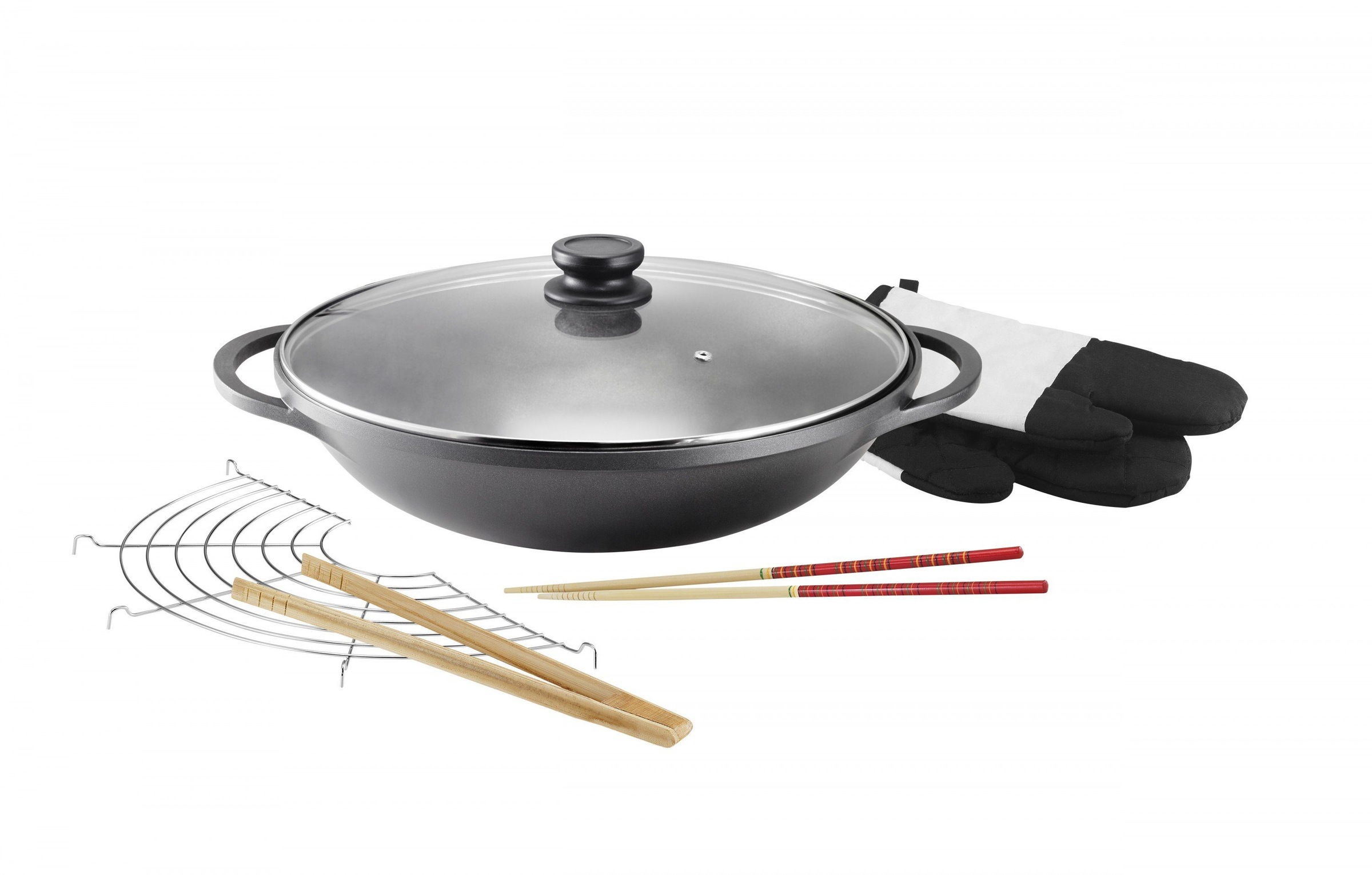 Kopf Wok »Mai-Lu«, Aluminiumguss, aus Aluguss inkl. Zubehör, induktion