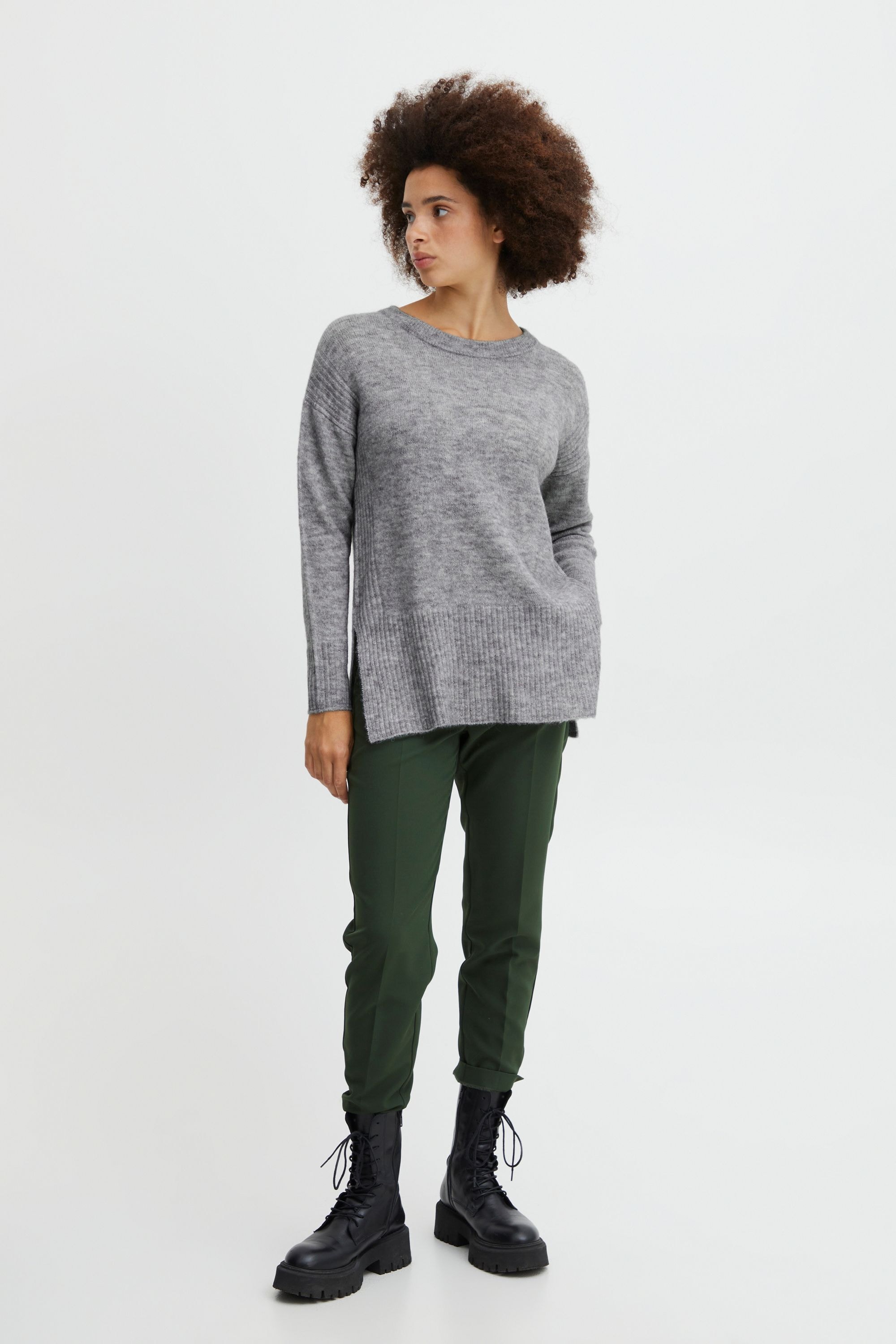 Ichi Strickfleece-Pullover »Strickpullover IHKamara«