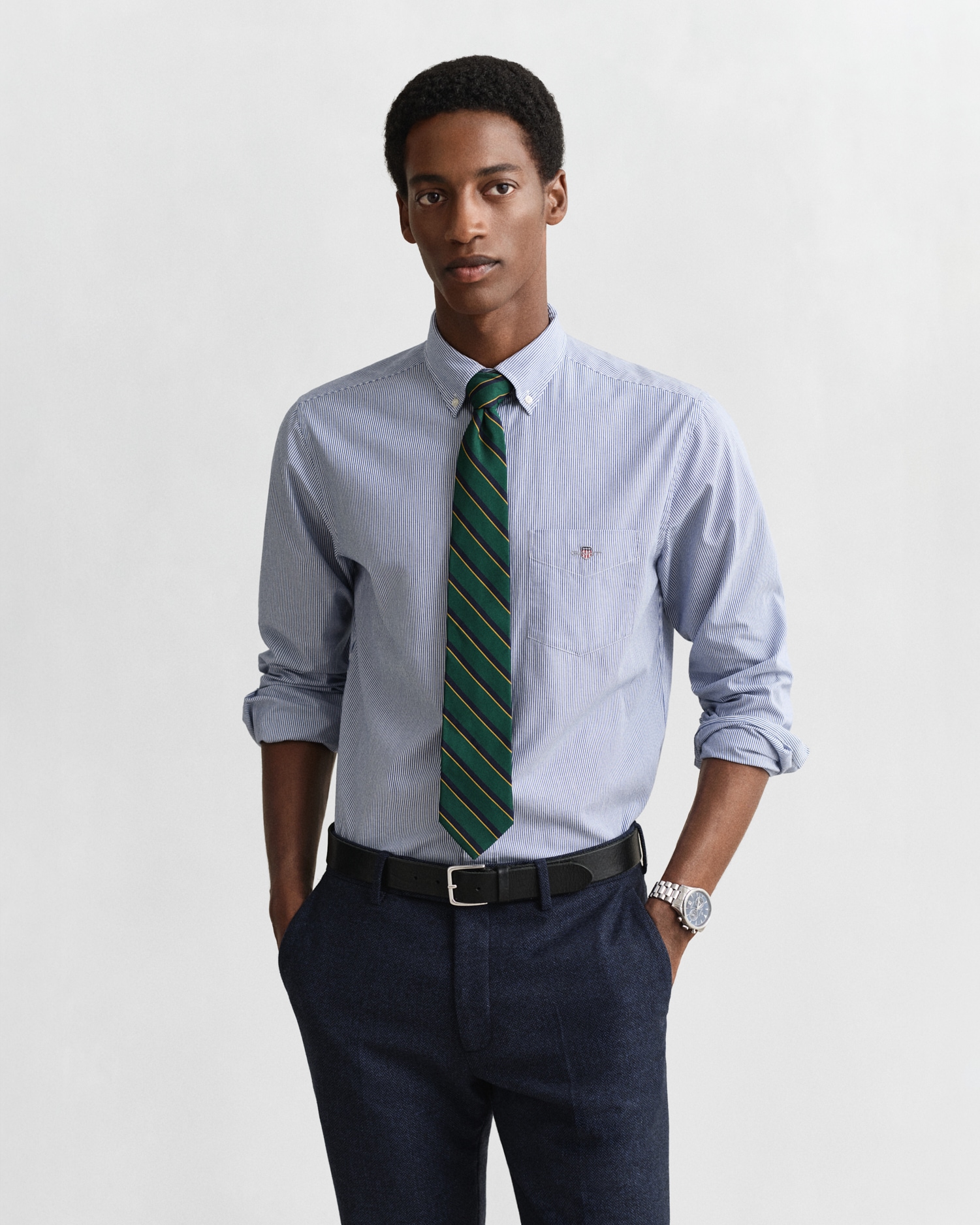Gant »REG POPLIN BANKER SHIRT« Banker Stripe Popeline, leichte Baumwolle