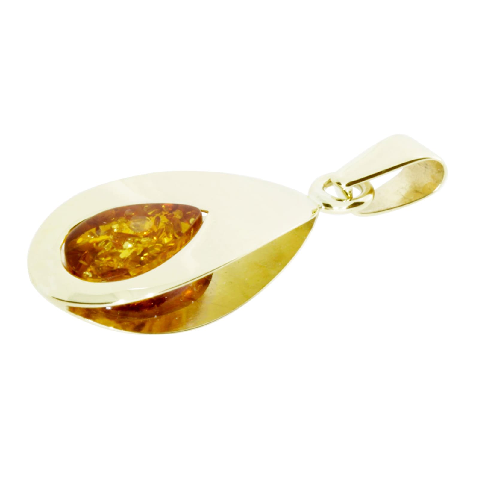 OSTSEE-SCHMUCK Kettenanhänger »- Janika - Gold 333/000 - Bernstein«